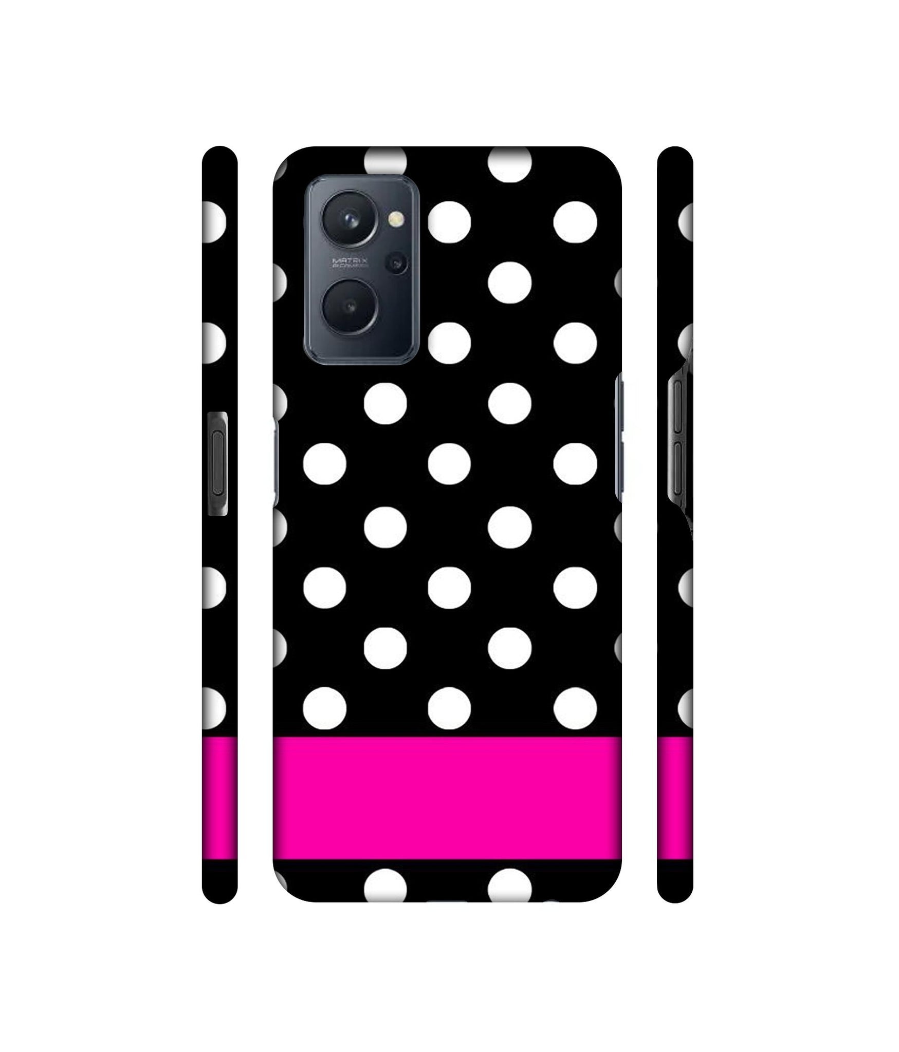 White Dots Pattern Designer Hard Back Cover for Realme 9i 4G