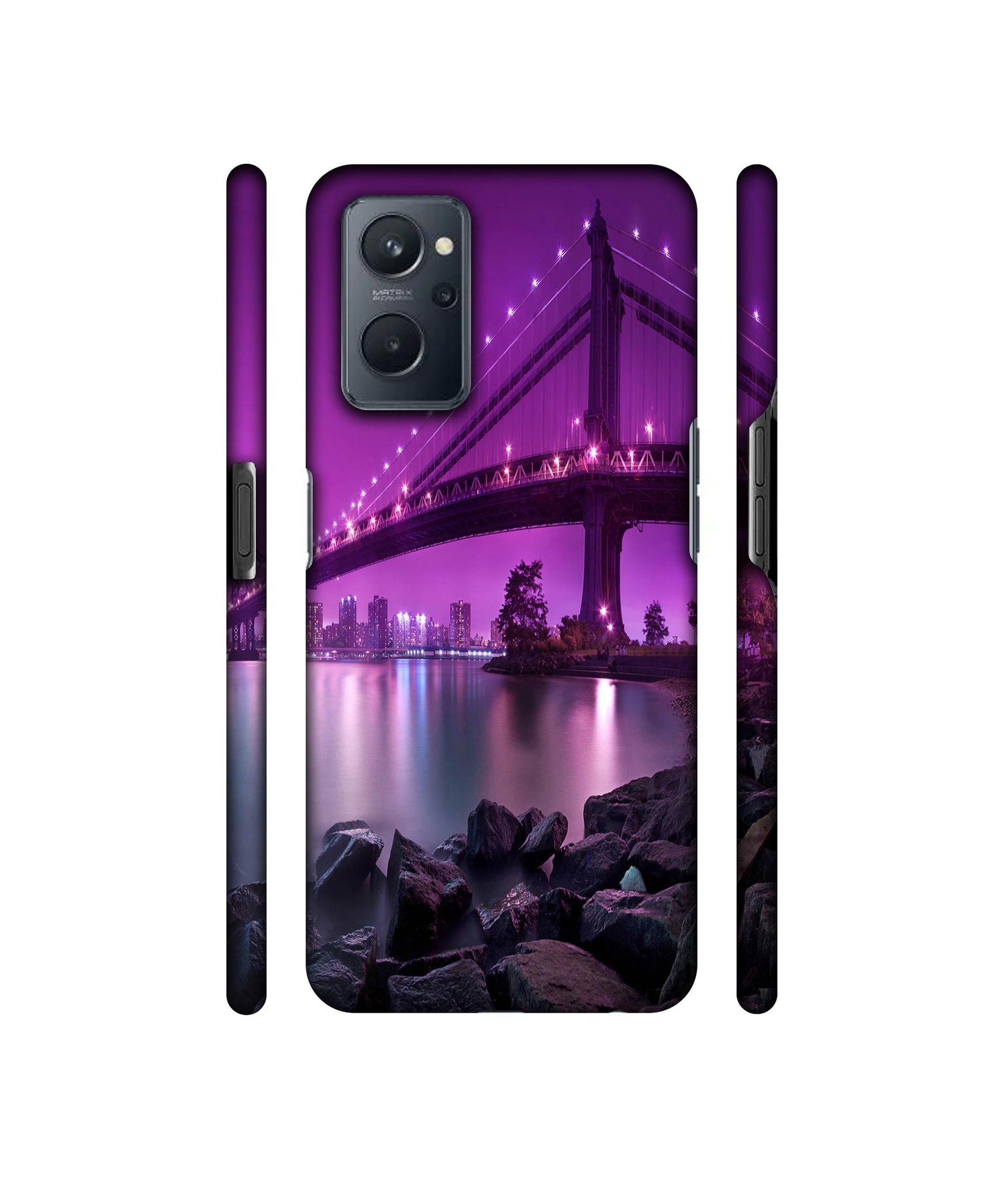 Manhattan Bridge Designer Hard Back Cover for Realme 9i 4G