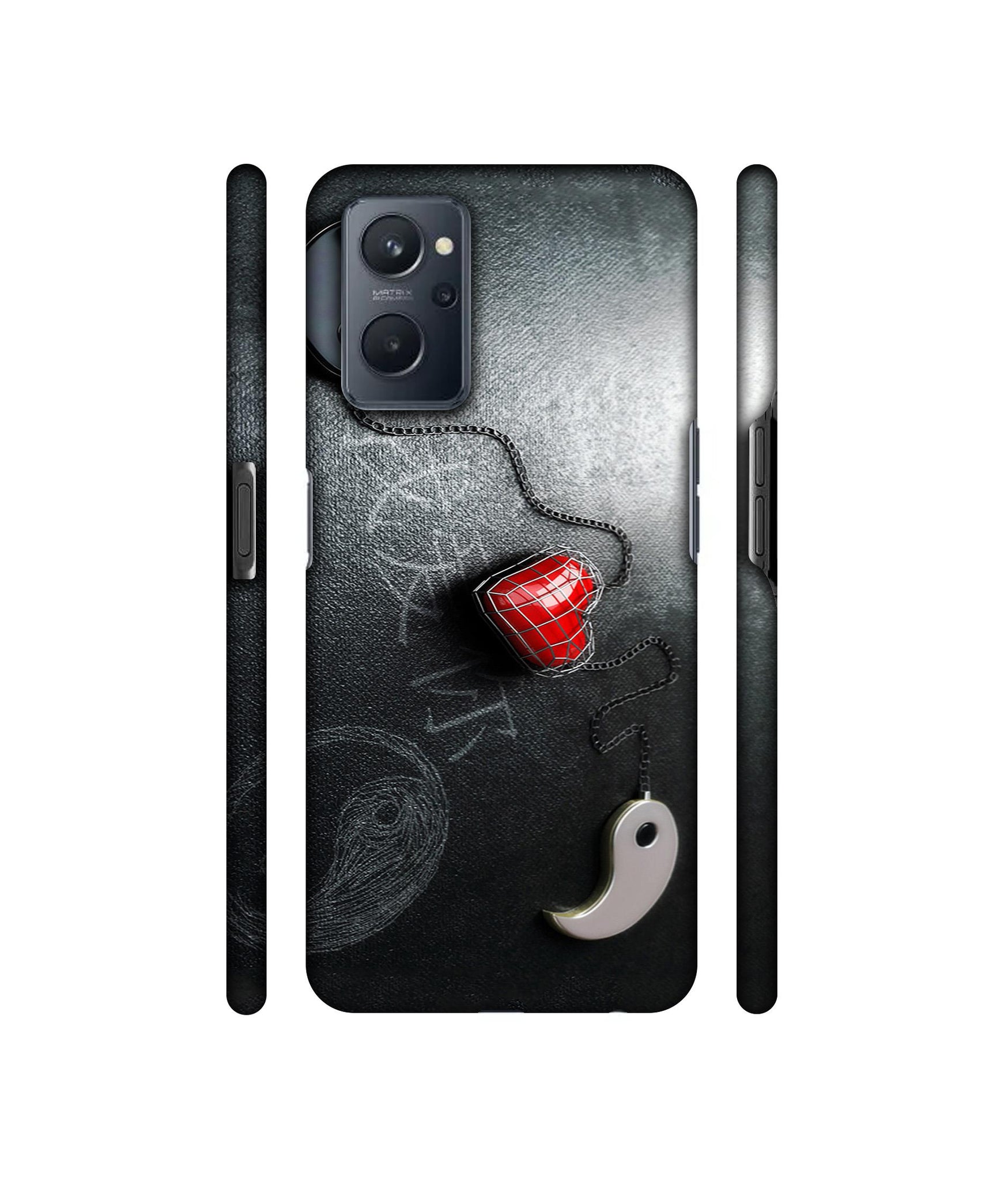 Chinnese Yin and Yang Designer Hard Back Cover for Realme 9i 4G