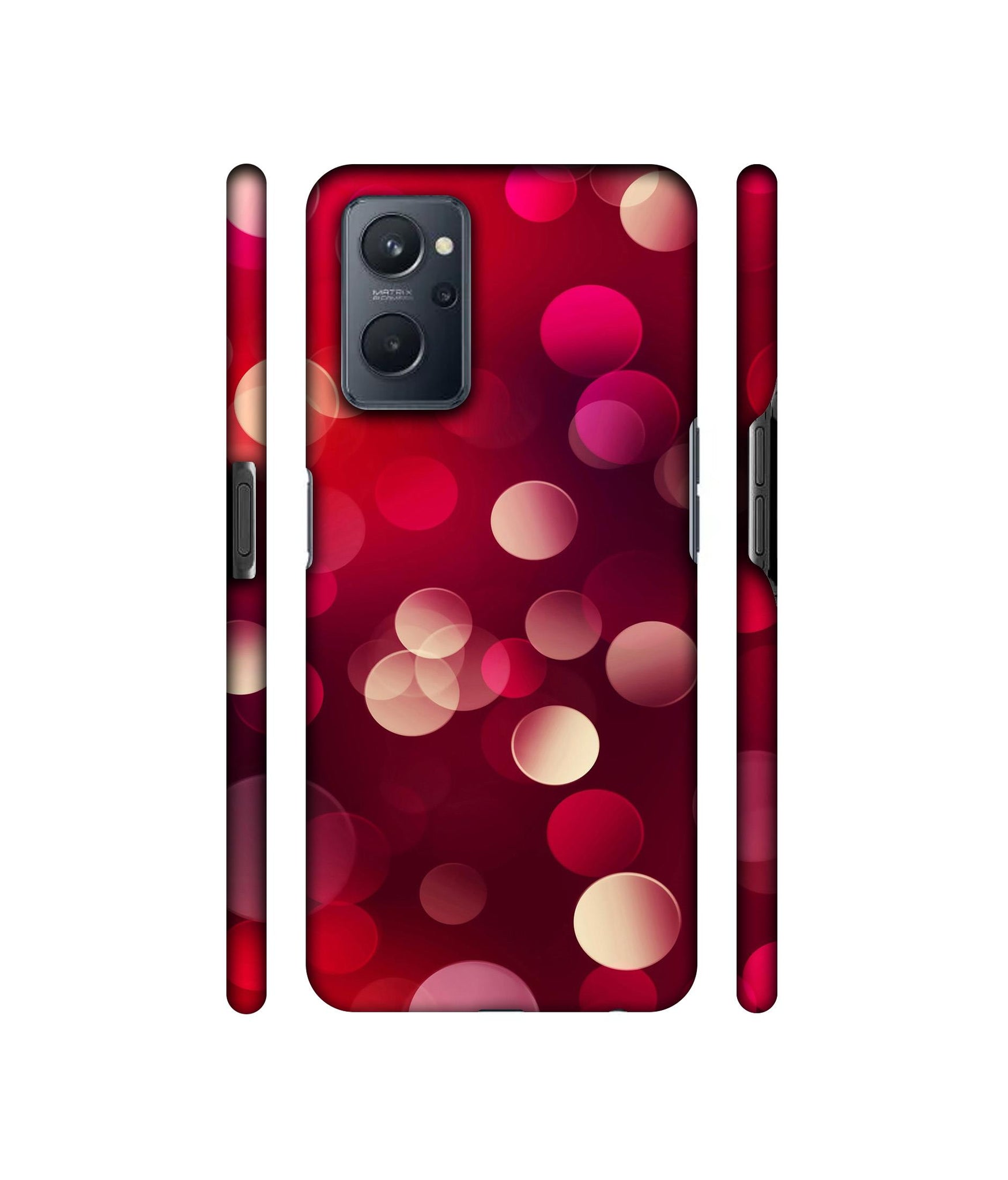 3D Circles Designer Hard Back Cover for Realme 9i 4G