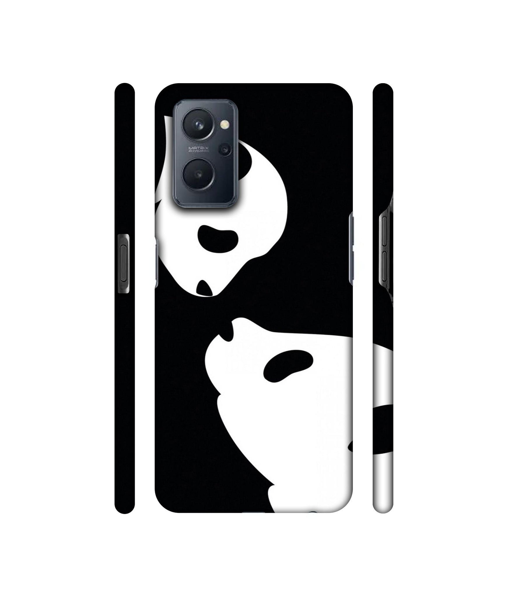 Panda Drawing Designer Hard Back Cover for Realme 9i 4G