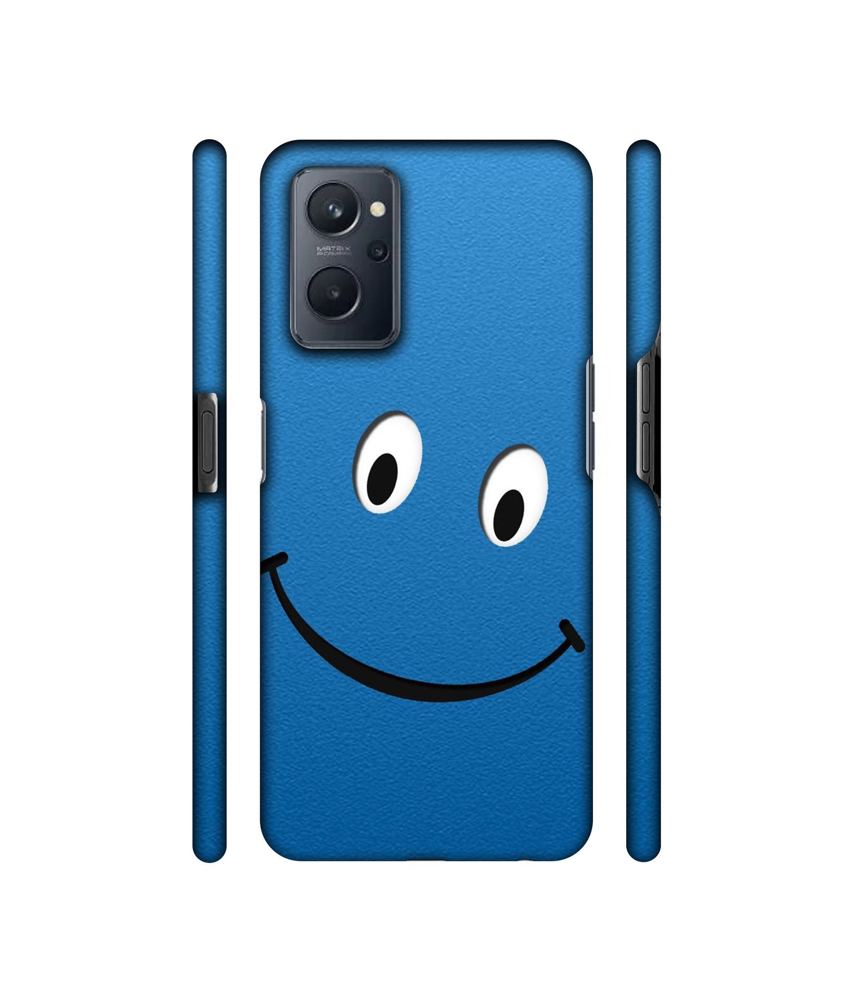 Smile Face Designer Hard Back Cover for Realme 9i 4G