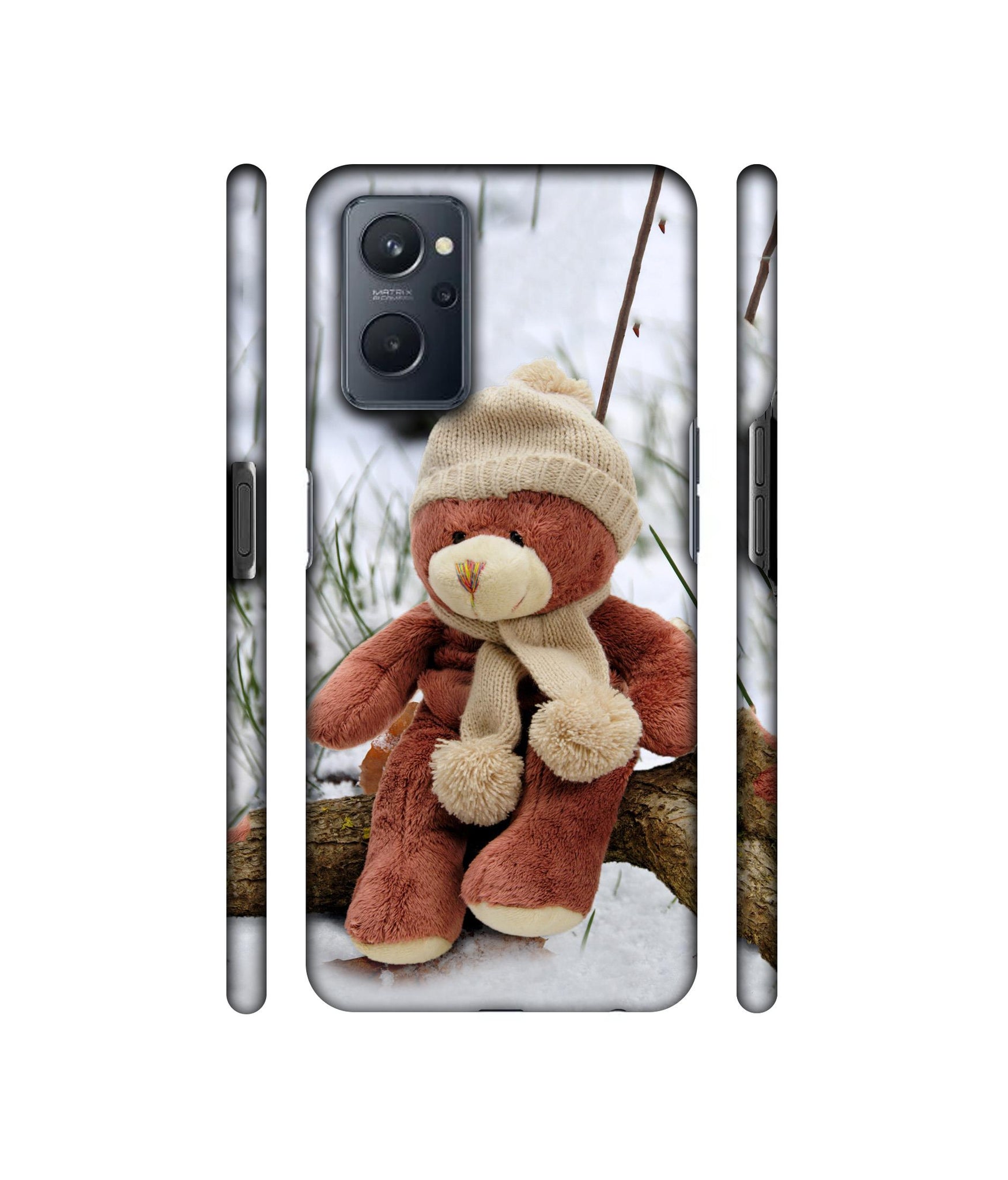 Woolen Bear Designer Hard Back Cover for Realme 9i 4G