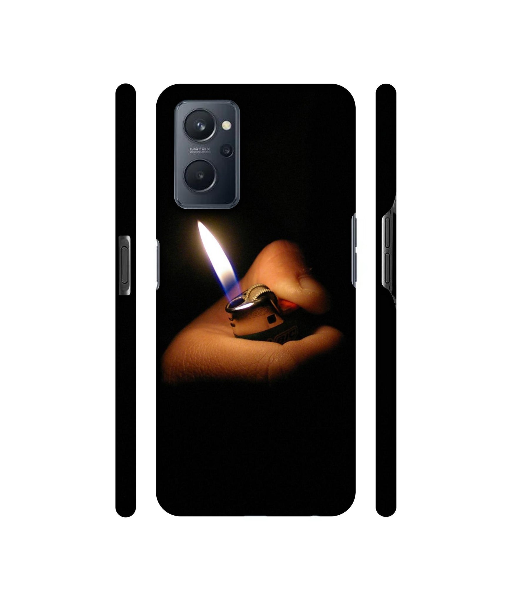 Lighter Flames Designer Hard Back Cover for Realme 9i 4G