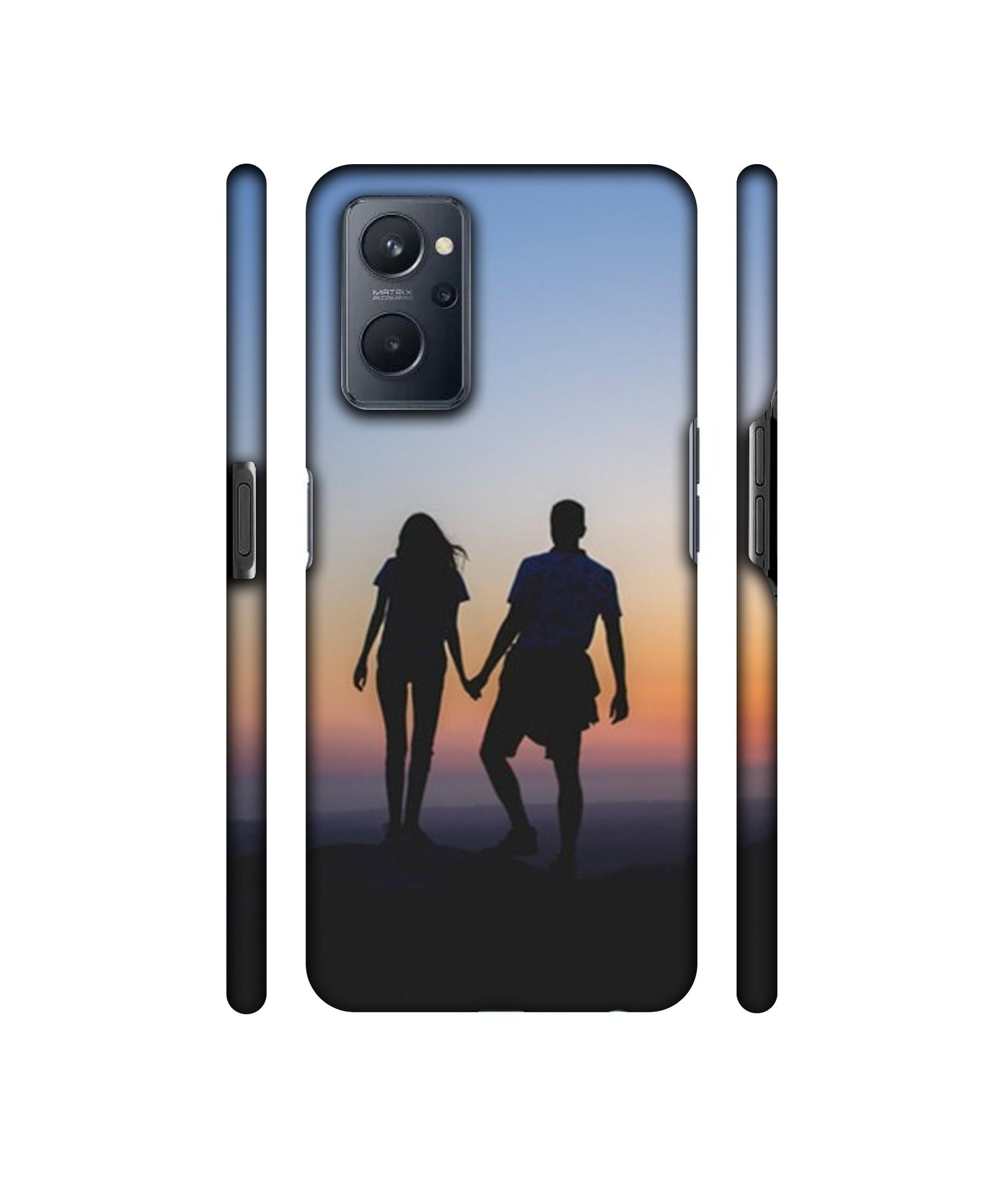 Couple On Beach Designer Hard Back Cover for Realme 9i 4G