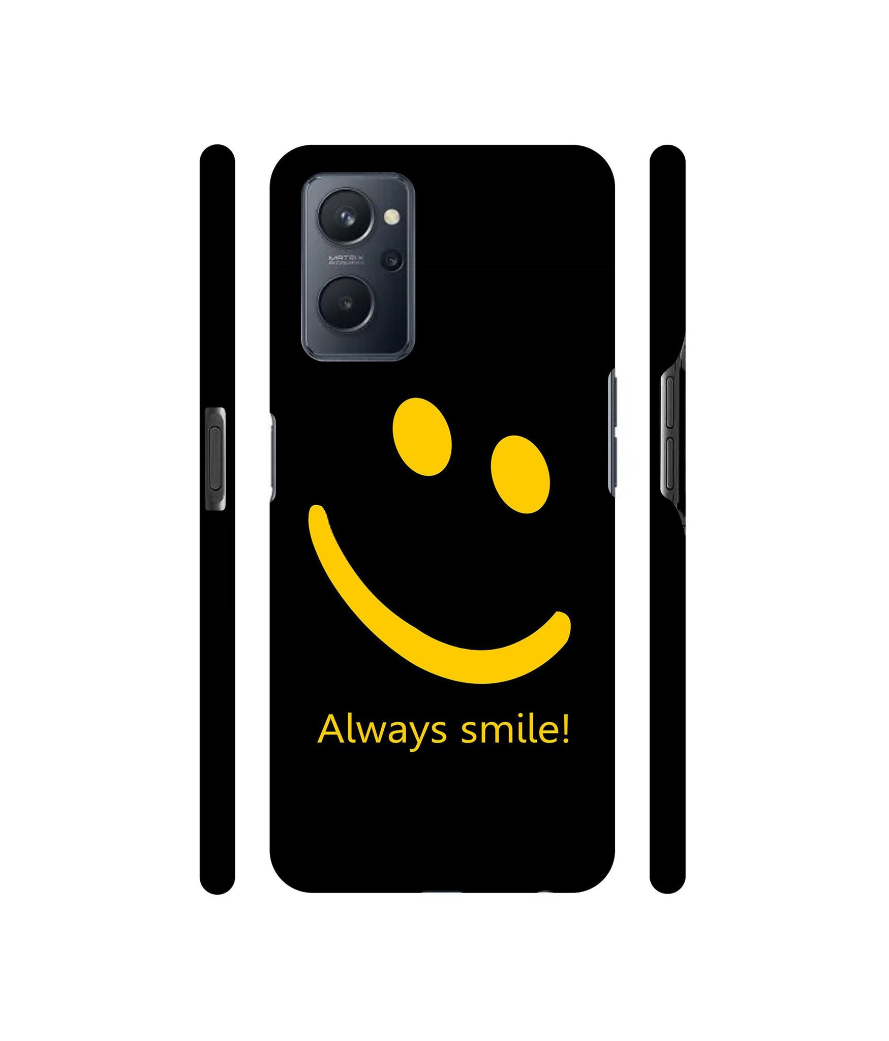 Always Smile Quote Designer Hard Back Cover for Realme 9i 4G