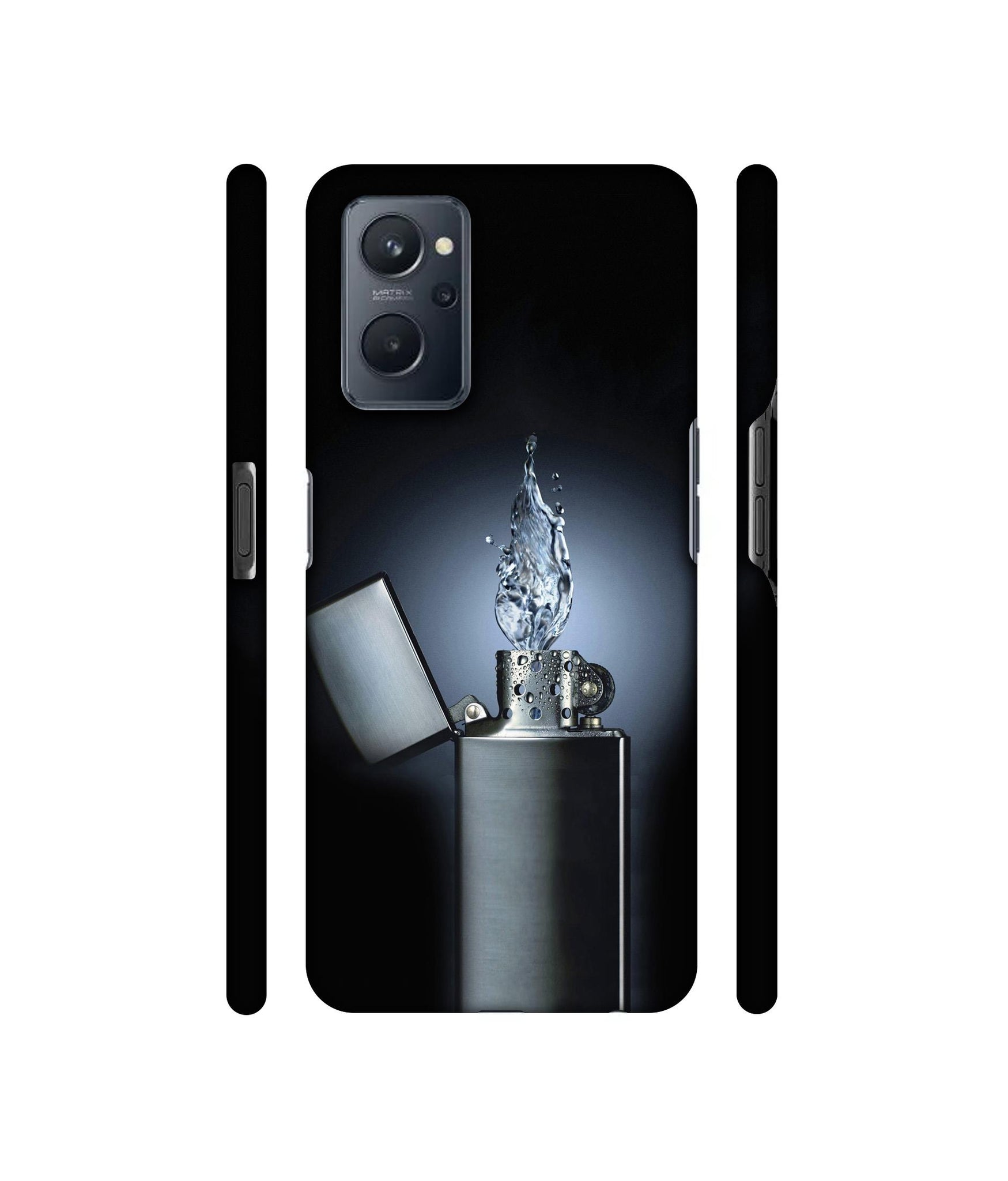 Water Lighter Designer Hard Back Cover for Realme 9i 4G