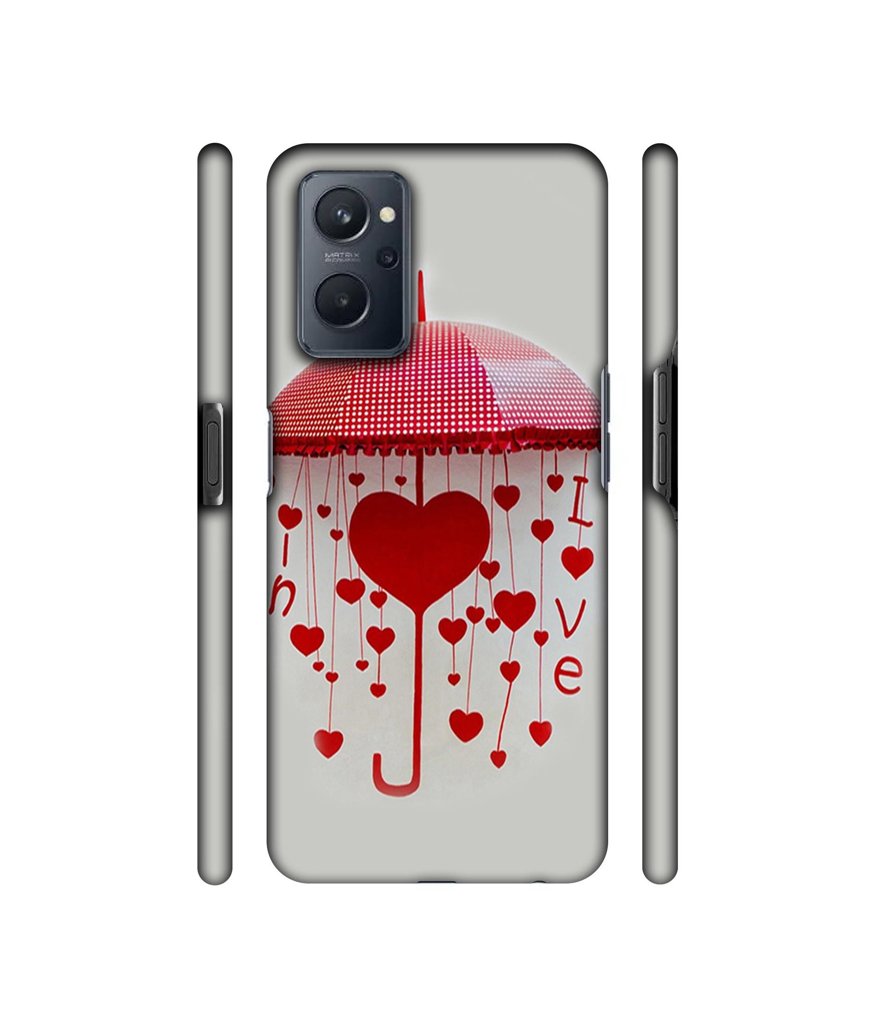 Love Heart Designer Hard Back Cover for Realme 9i 4G