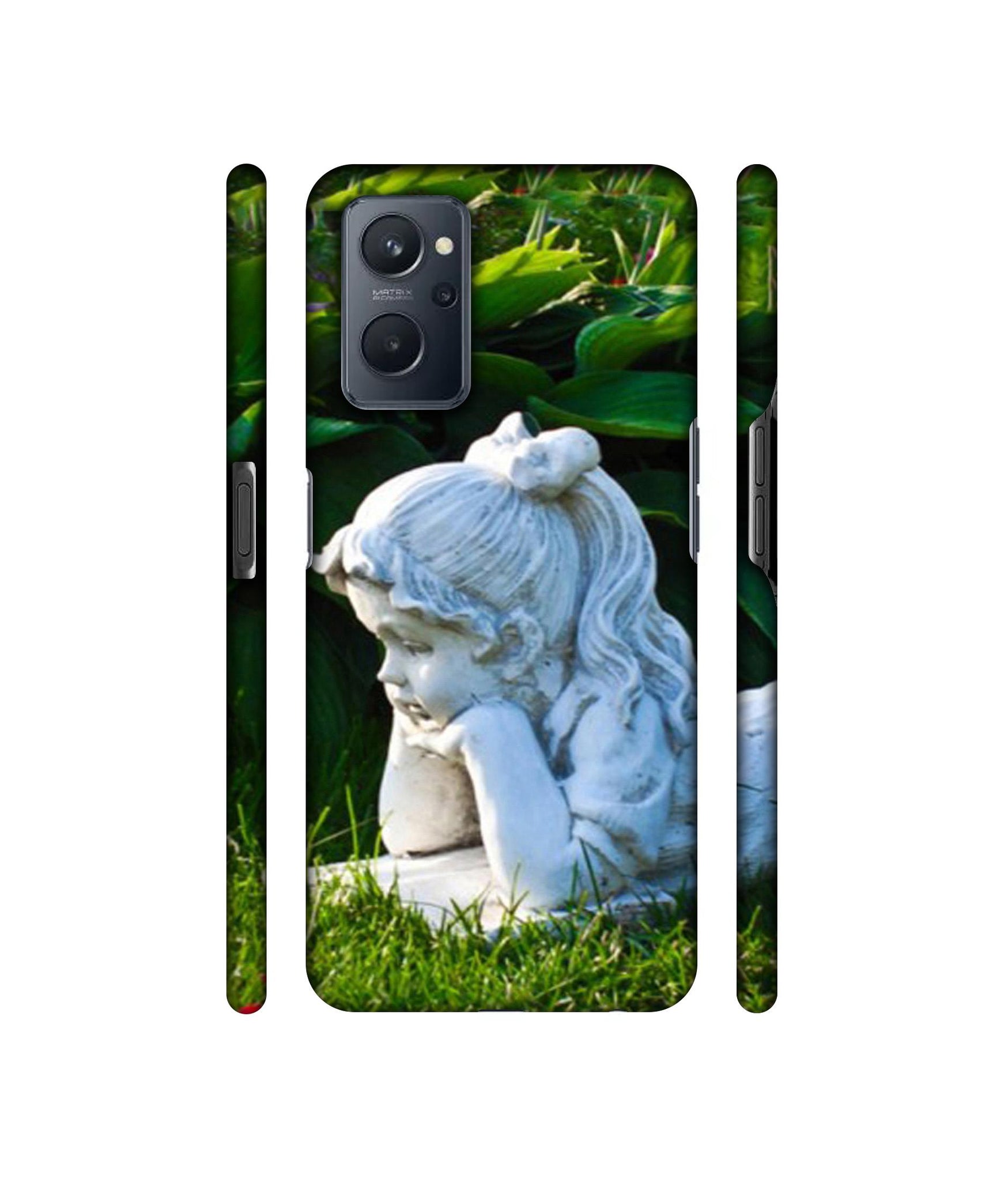Statue of Girl Designer Hard Back Cover for Realme 9i 4G