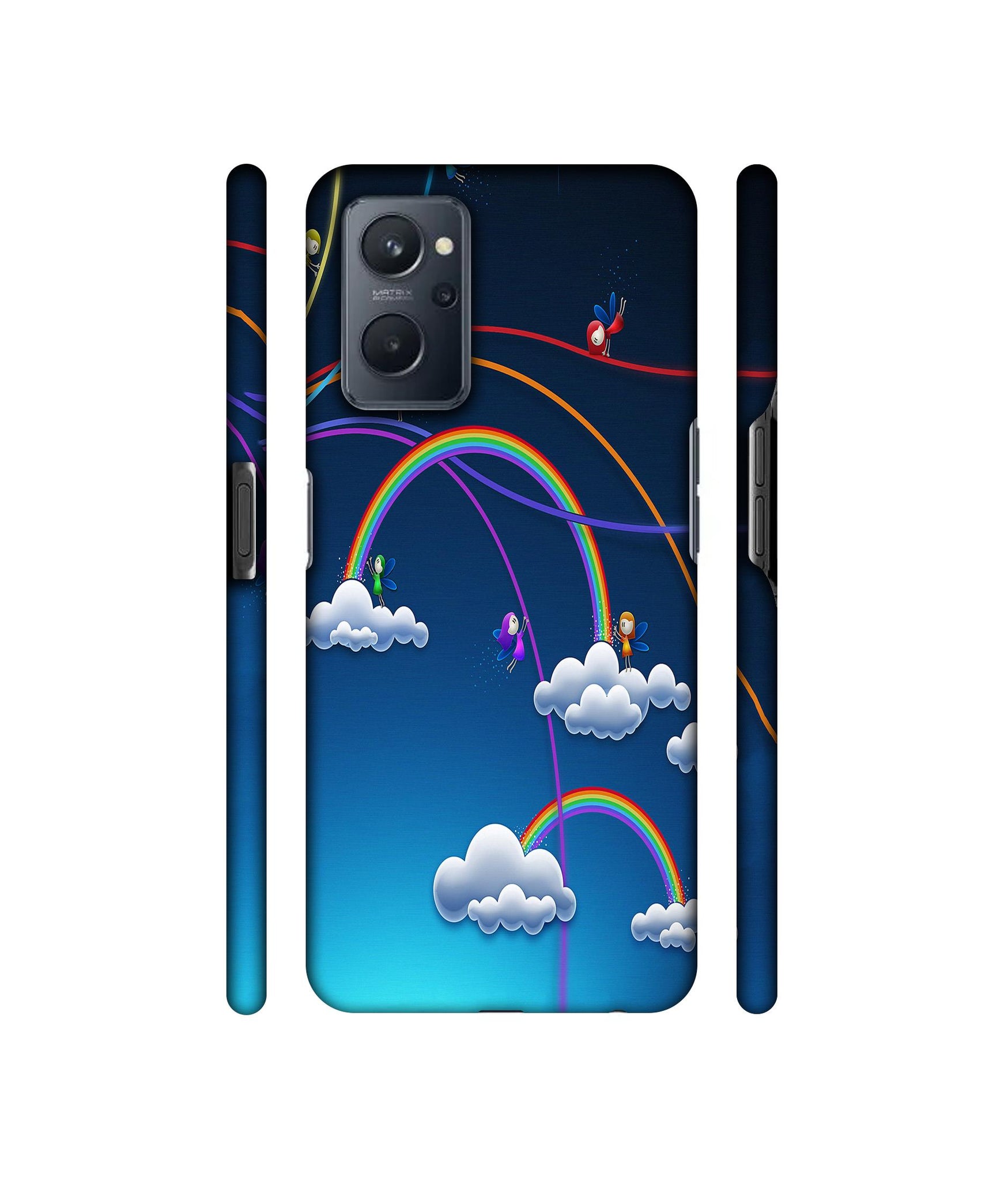 Rainbow Designer Hard Back Cover for Realme 9i 4G