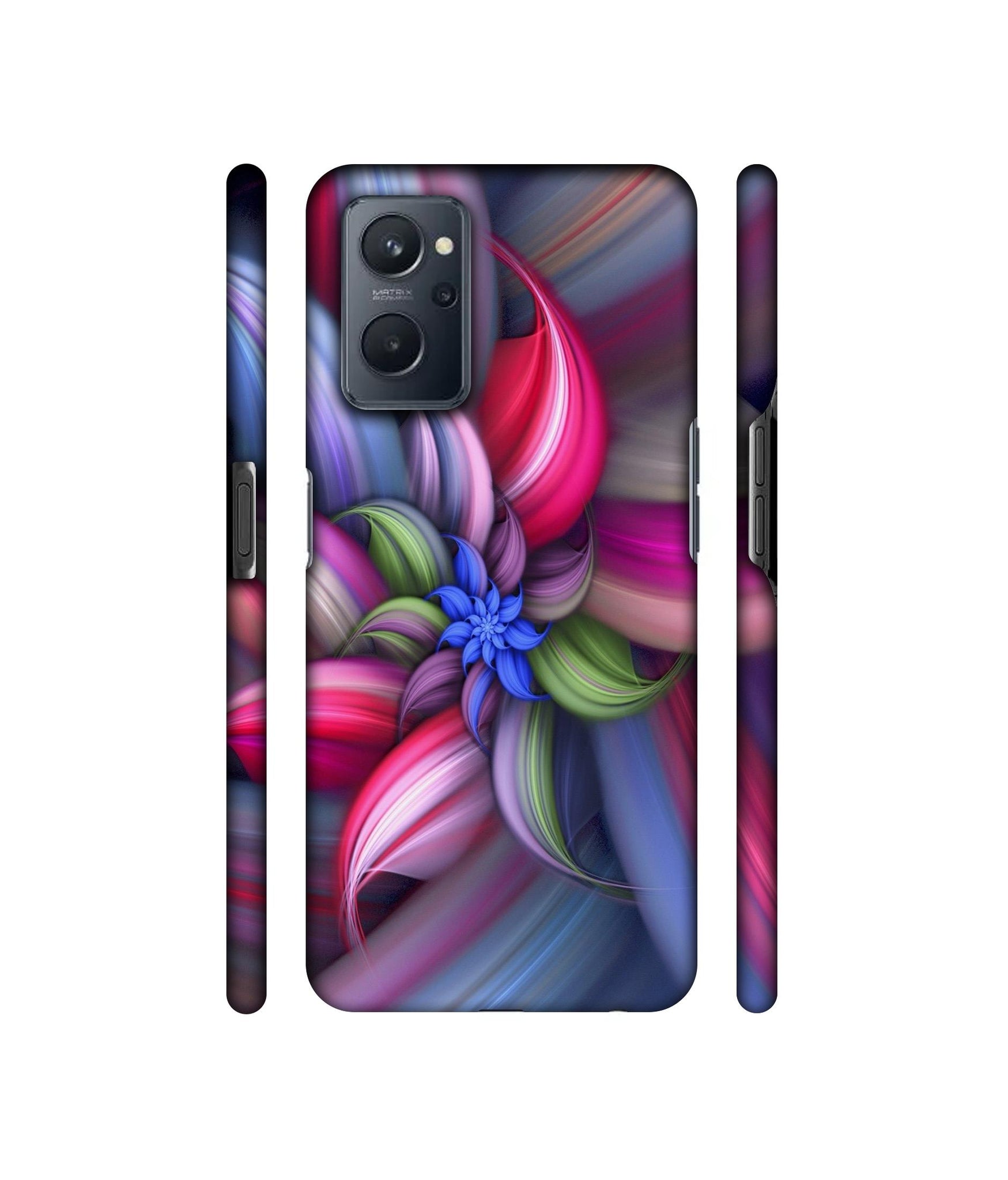 Colorful Flower Designer Hard Back Cover for Realme 9i 4G