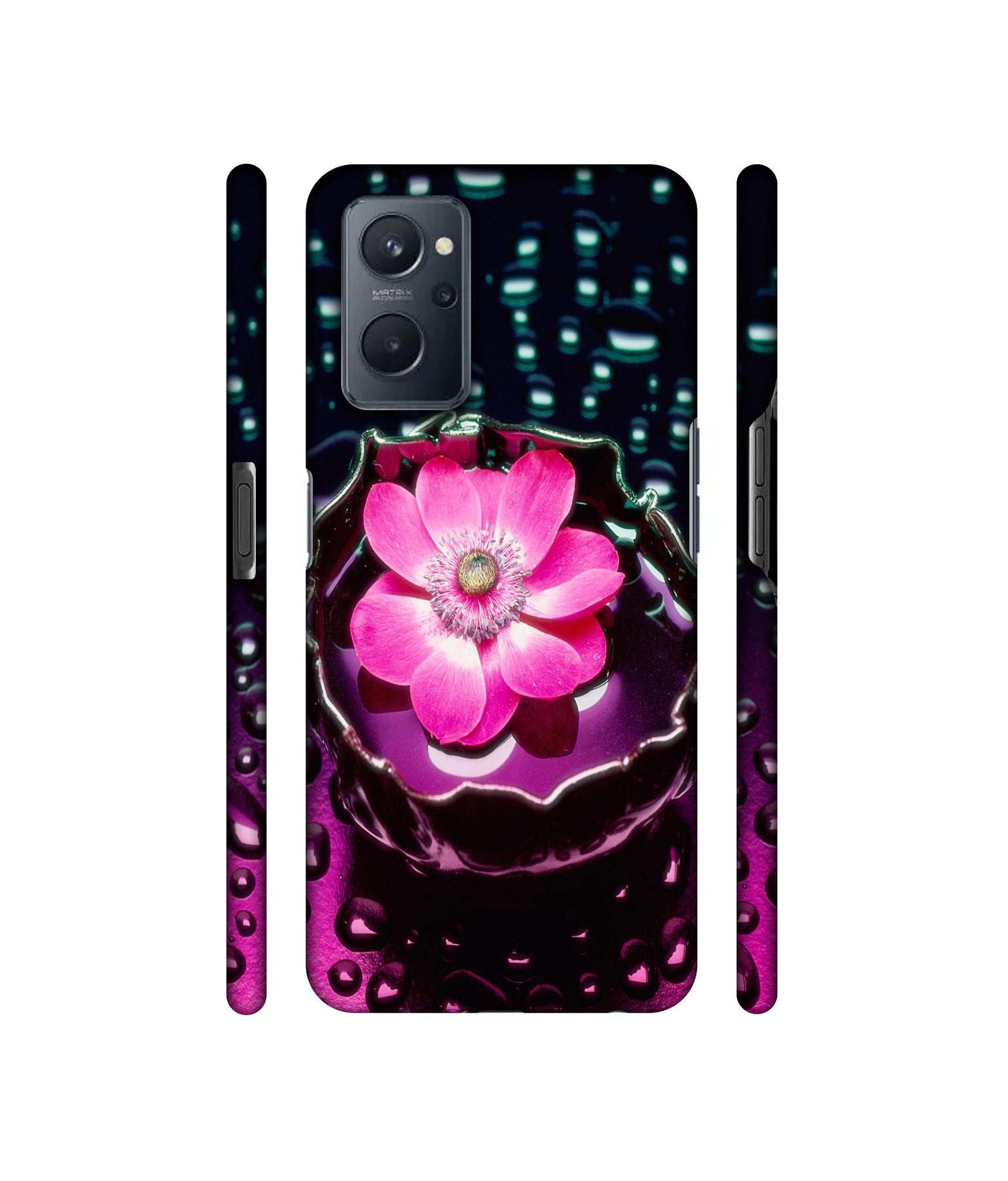 Flower in Water Designer Hard Back Cover for Realme 9i 4G