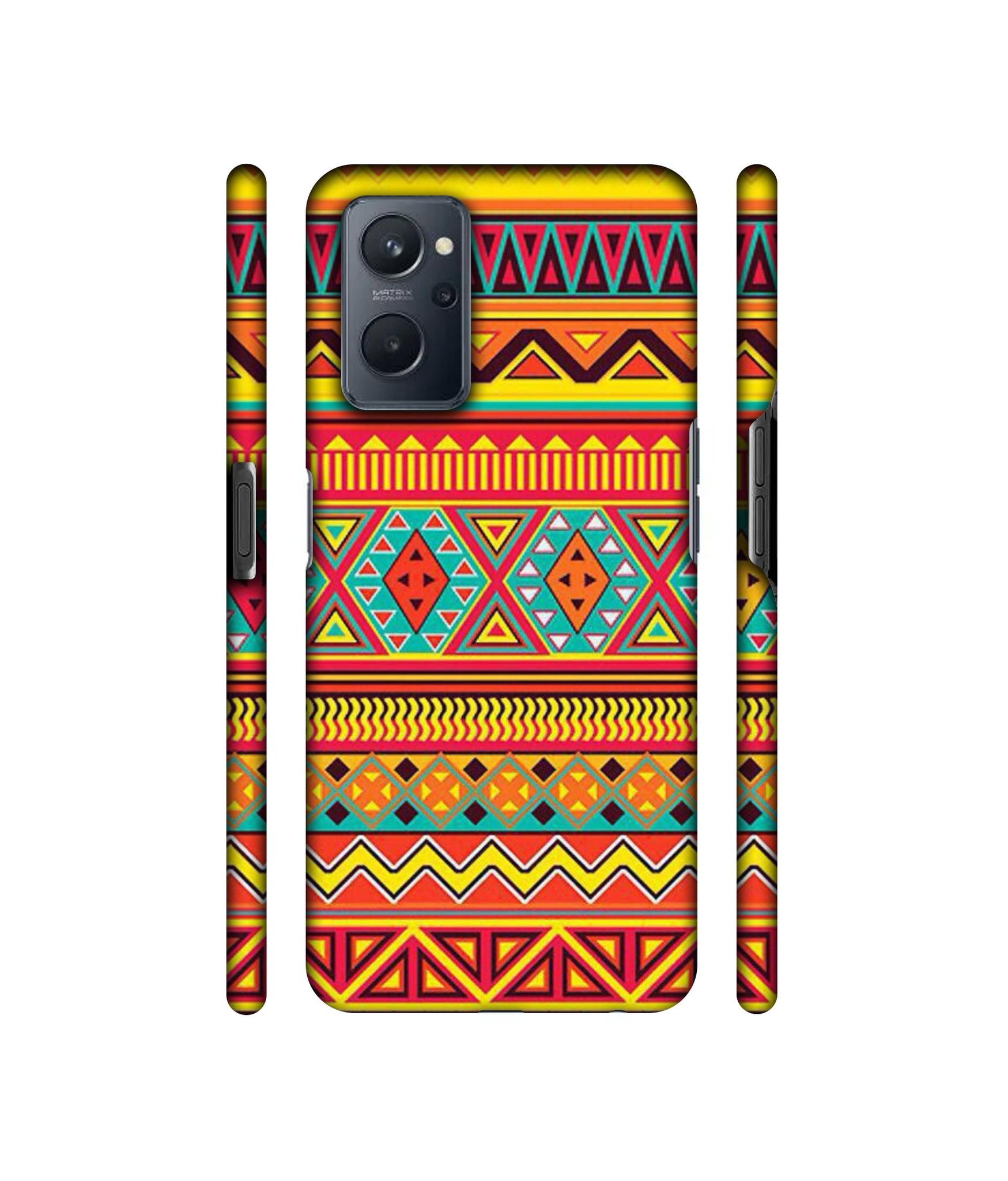 Artistic Rangoli Designer Hard Back Cover for Realme 9i 4G