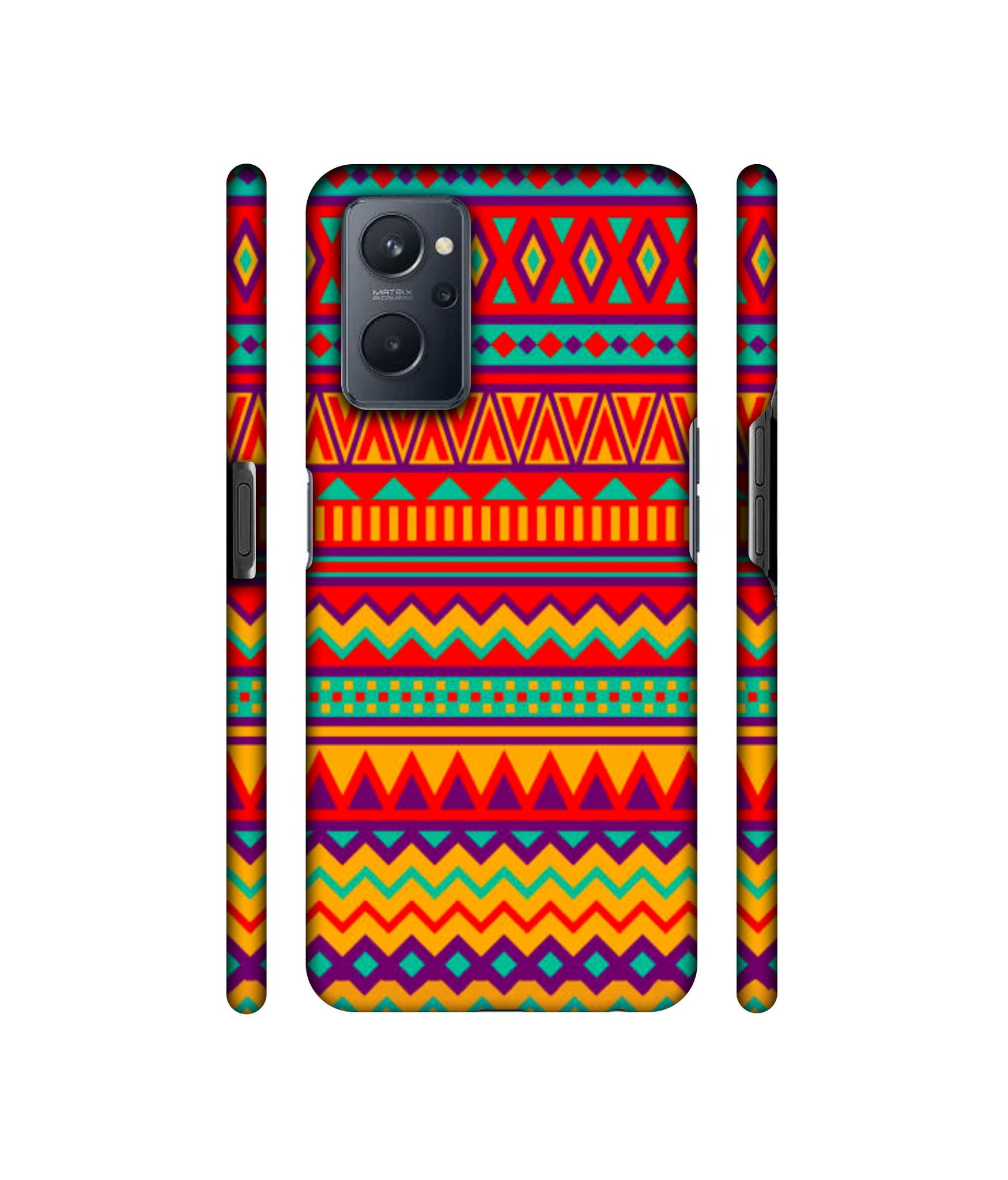 Multicolor Rangoli Art Designer Hard Back Cover for Realme 9i 4G