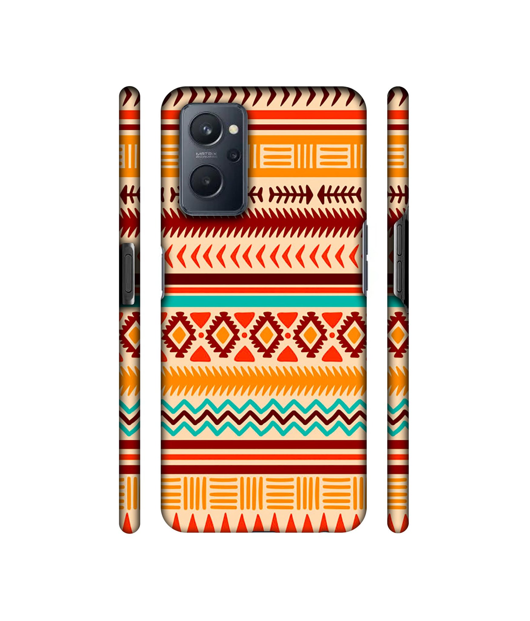 Marathi Rangoli Art Designer Hard Back Cover for Realme 9i 4G