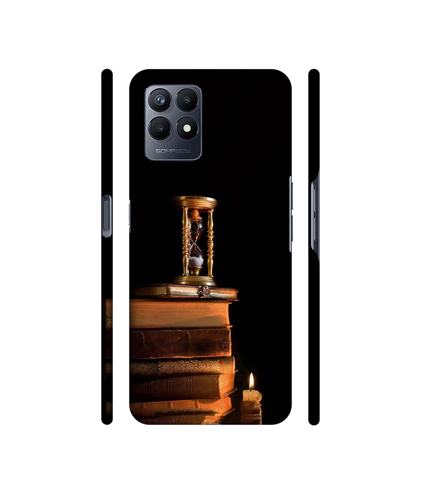 Magic Candles Books Designer Hard Back Cover for Realme Narzo 50