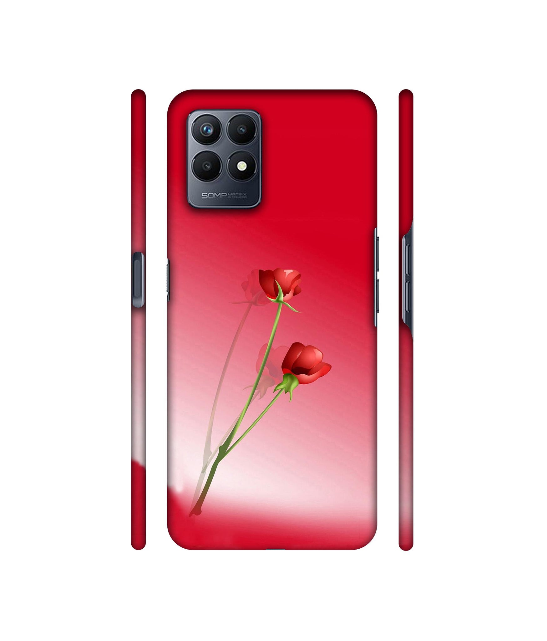 Red Roses Designer Hard Back Cover for Realme Narzo 50