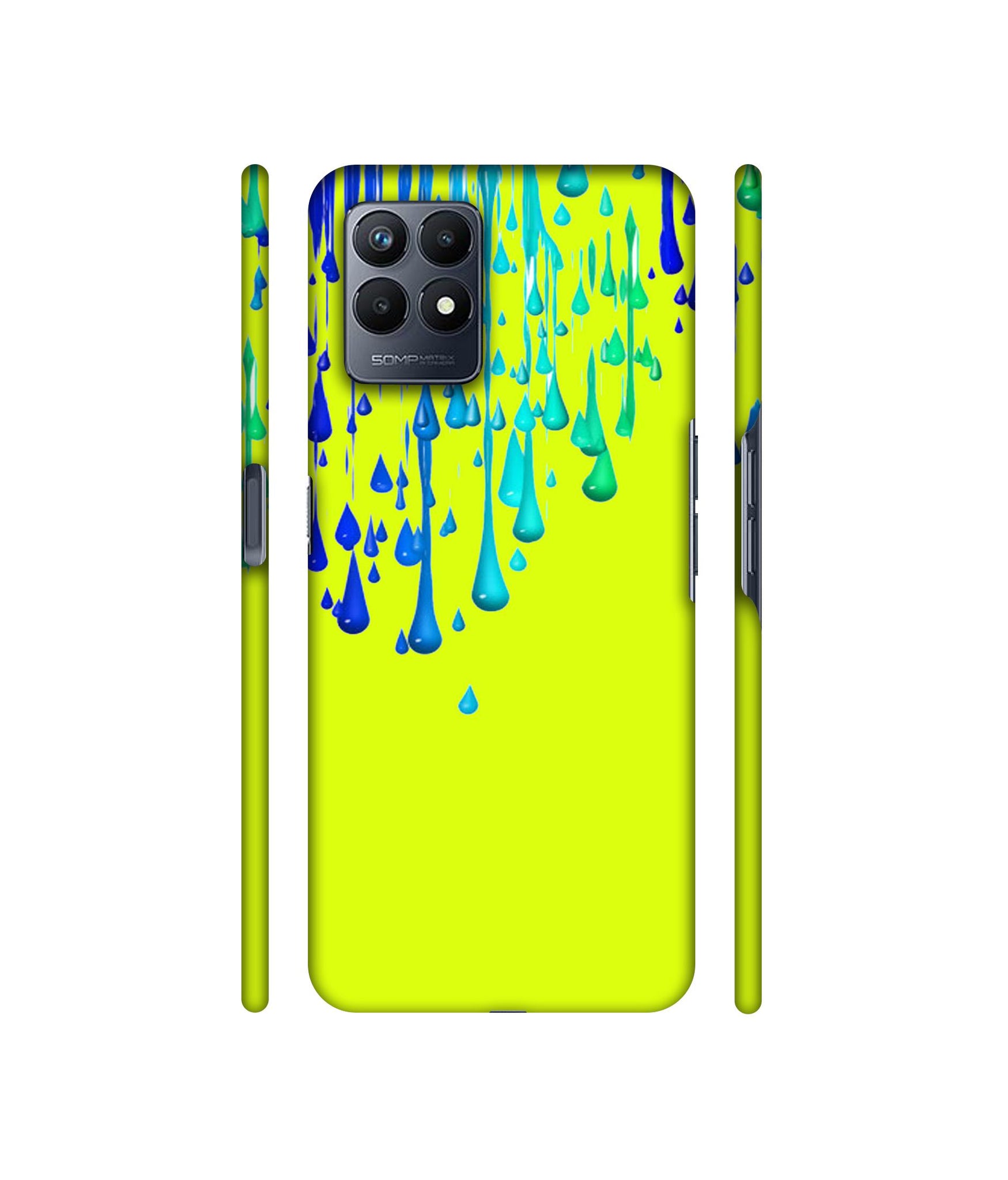 Neon Paint Designer Hard Back Cover for Realme Narzo 50