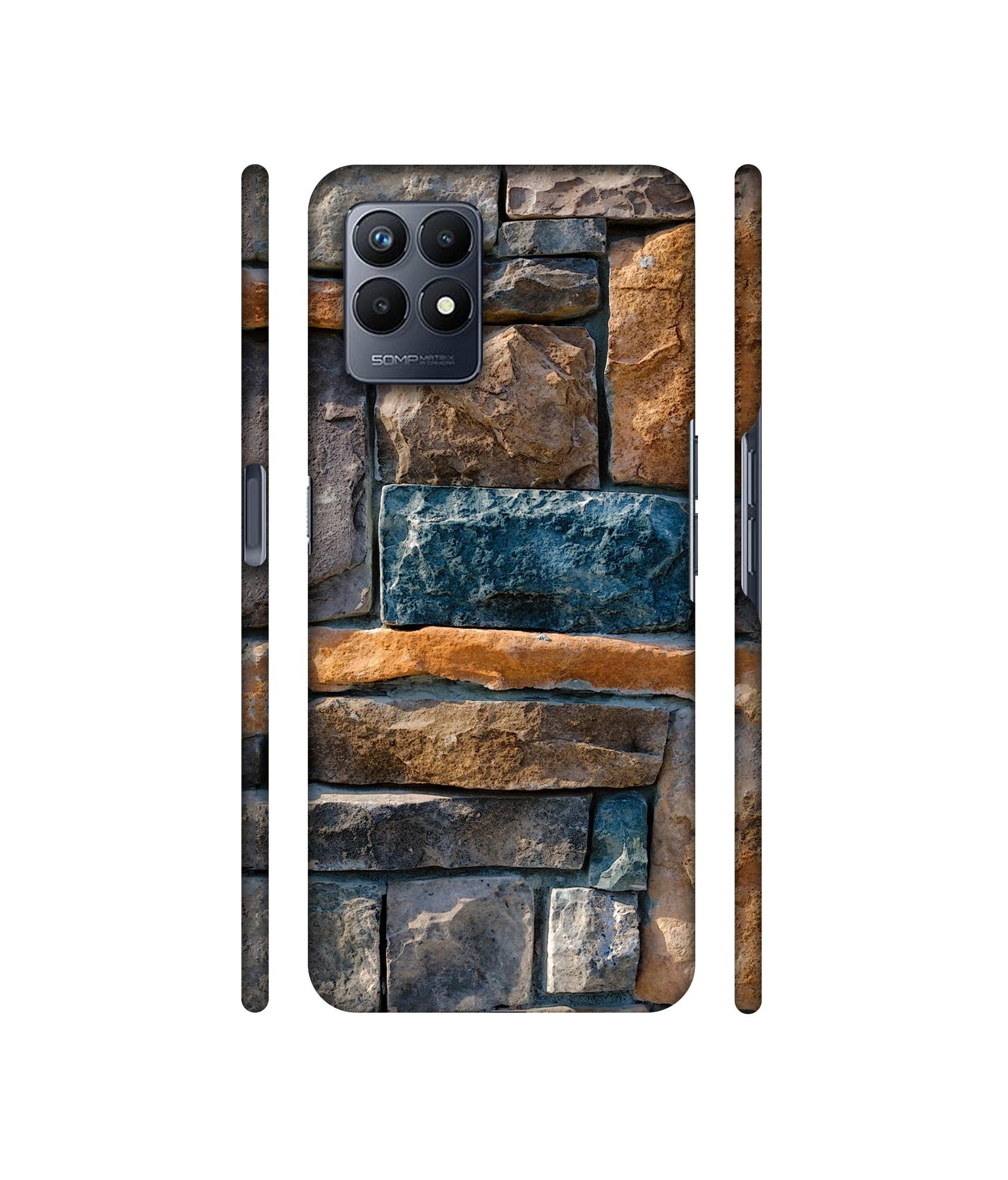 Decorative Stone Cladding Designer Hard Back Cover for Realme Narzo 50