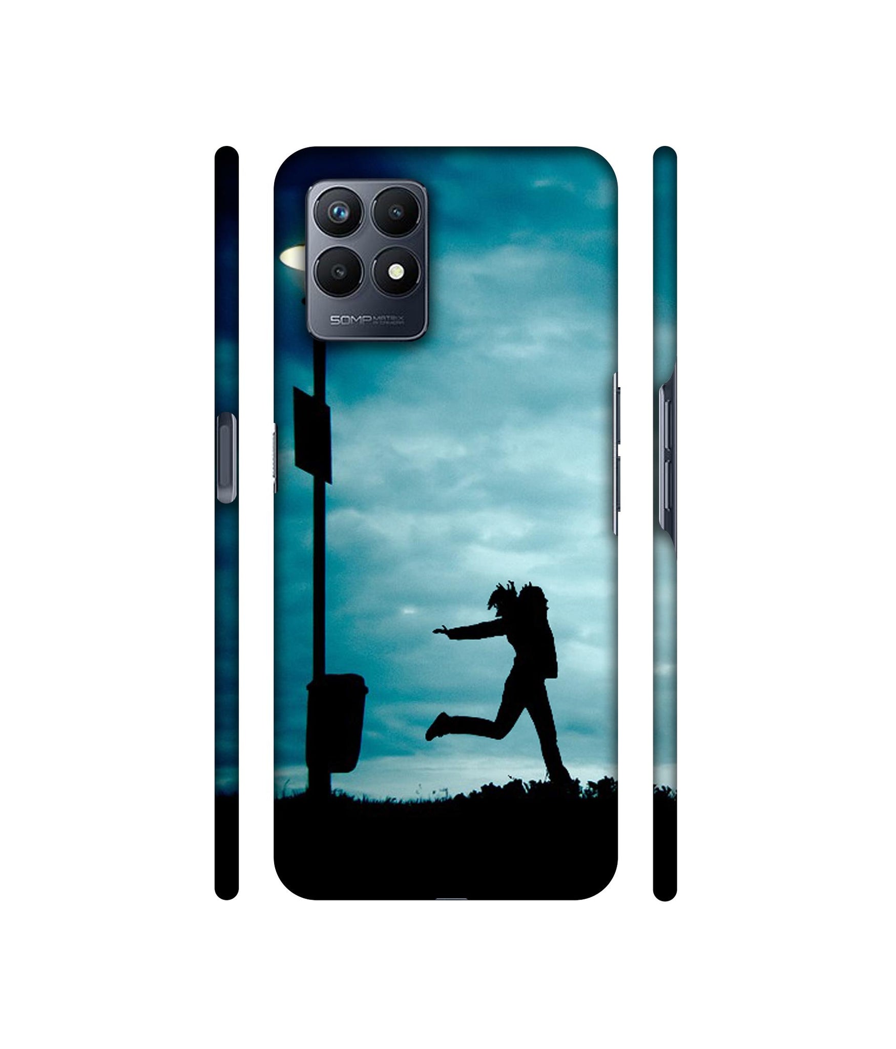 Girl Running At Night Designer Hard Back Cover for Realme Narzo 50