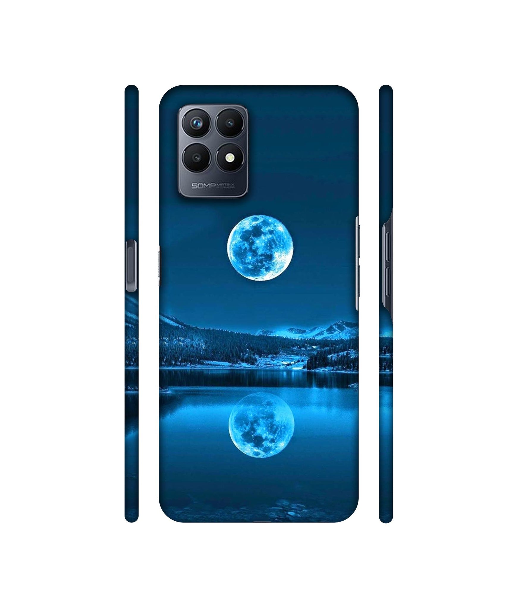 Awesome Moon Designer Hard Back Cover for Realme Narzo 50