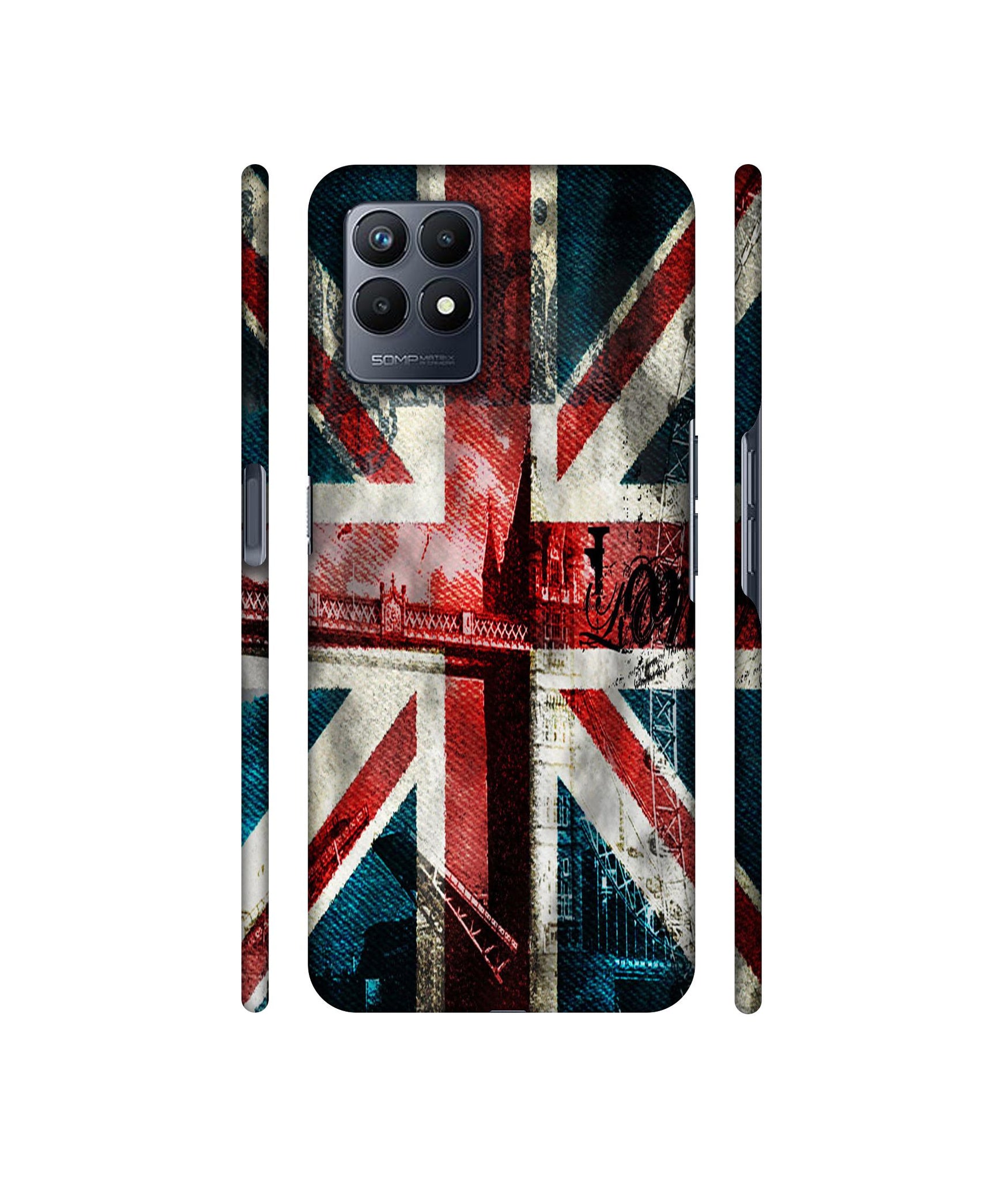 London Flag wallpaper Designer Hard Back Cover for Realme Narzo 50