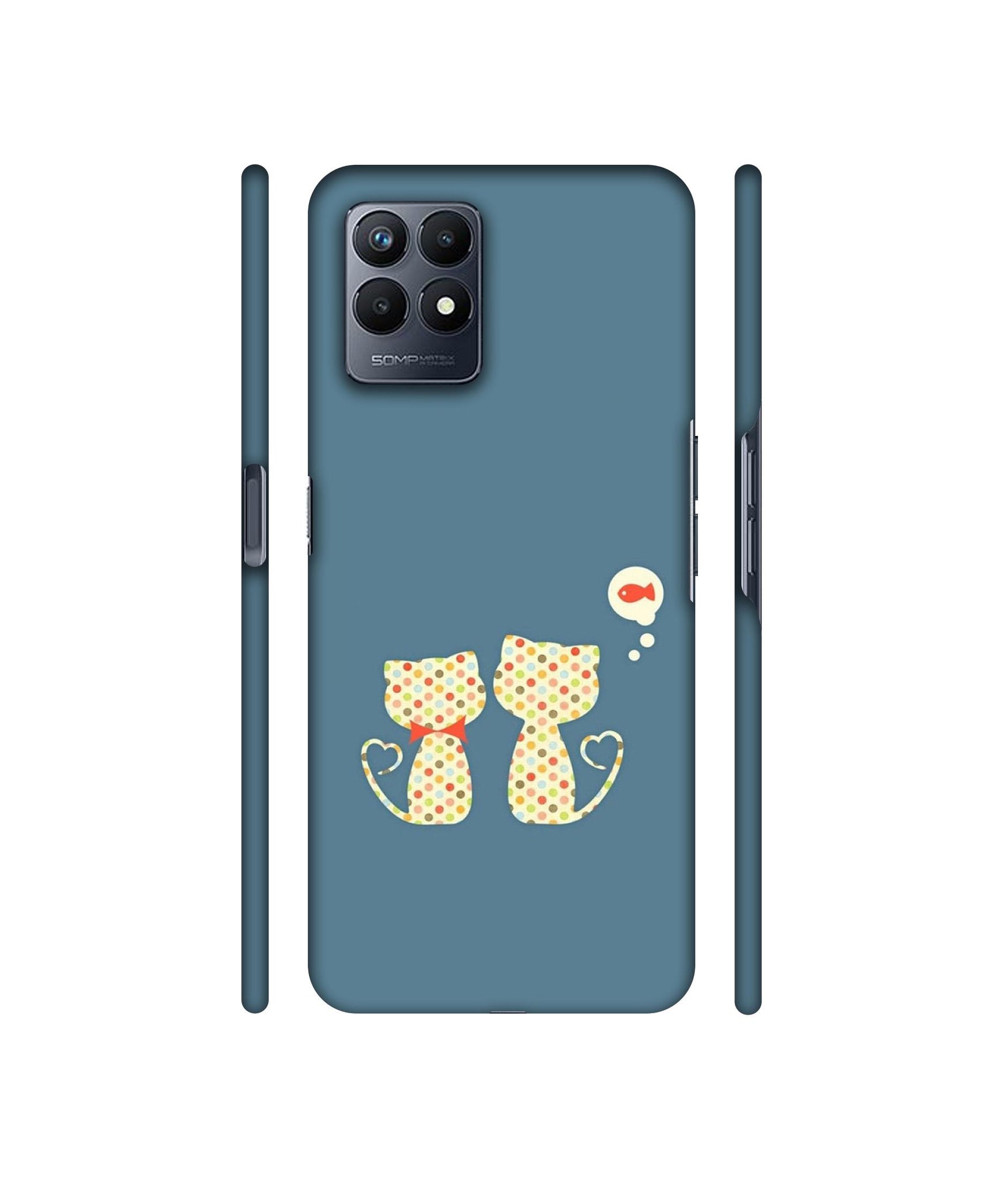 Fish On Mind Print Designer Hard Back Cover for Realme Narzo 50