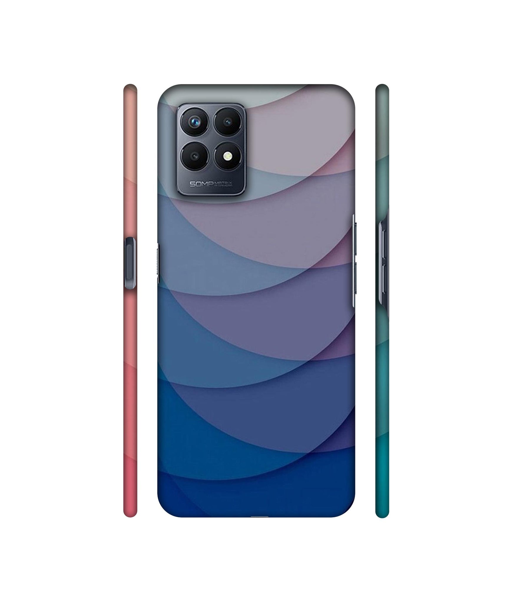 Waves Pattern Print Designer Hard Back Cover for Realme Narzo 50