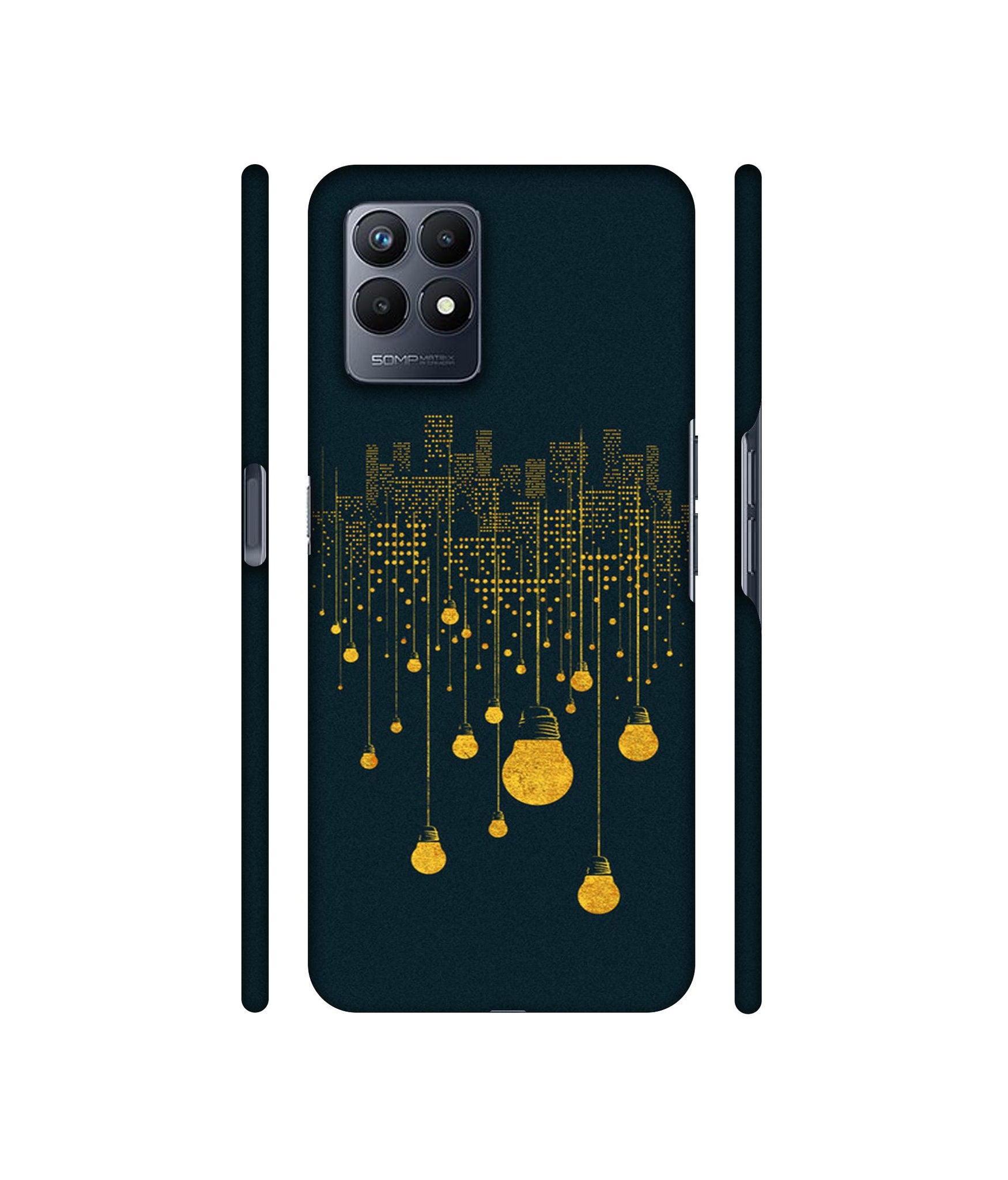 City Light Pattern Designer Hard Back Cover for Realme Narzo 50