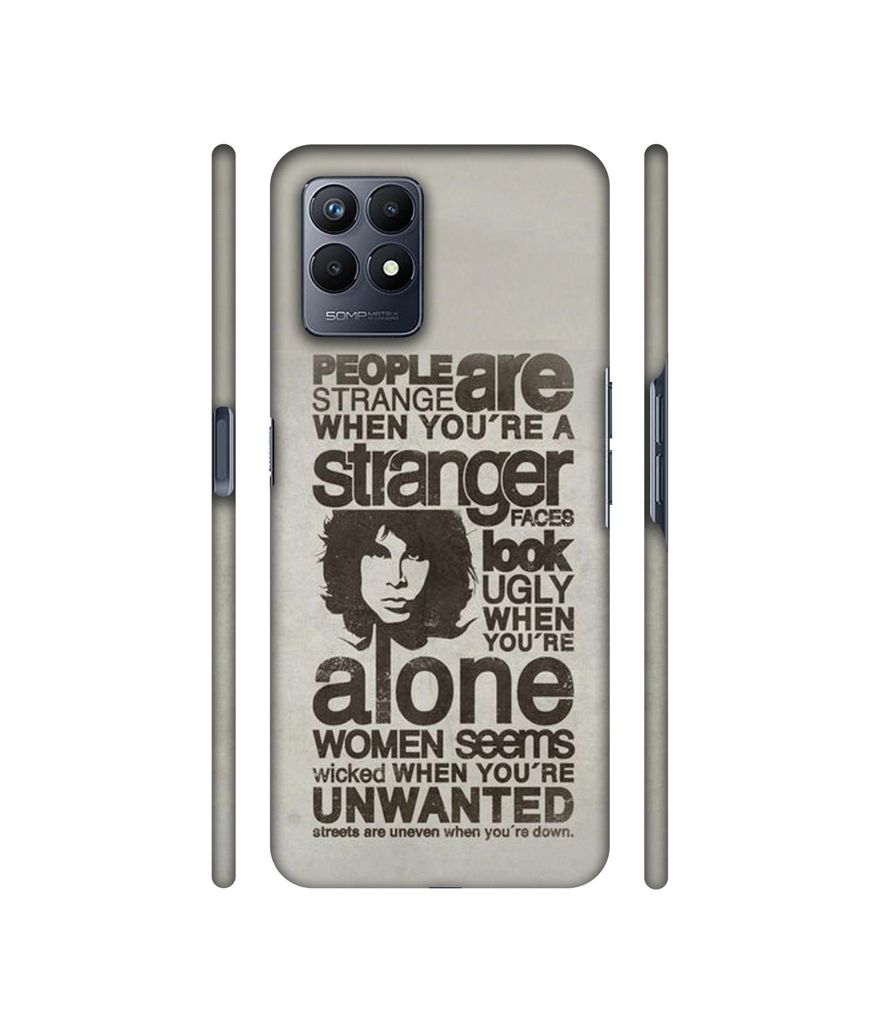 Quotes Pattern Designer Hard Back Cover for Realme Narzo 50