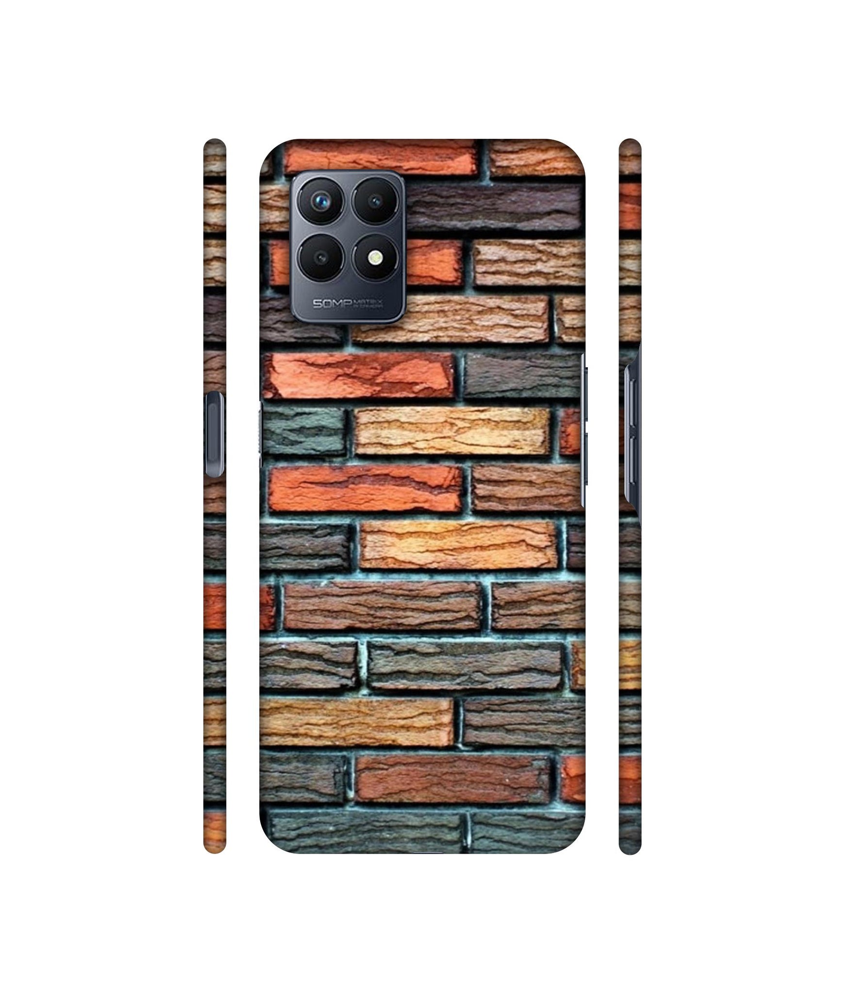 Brick Wall Designer Hard Back Cover for Realme Narzo 50