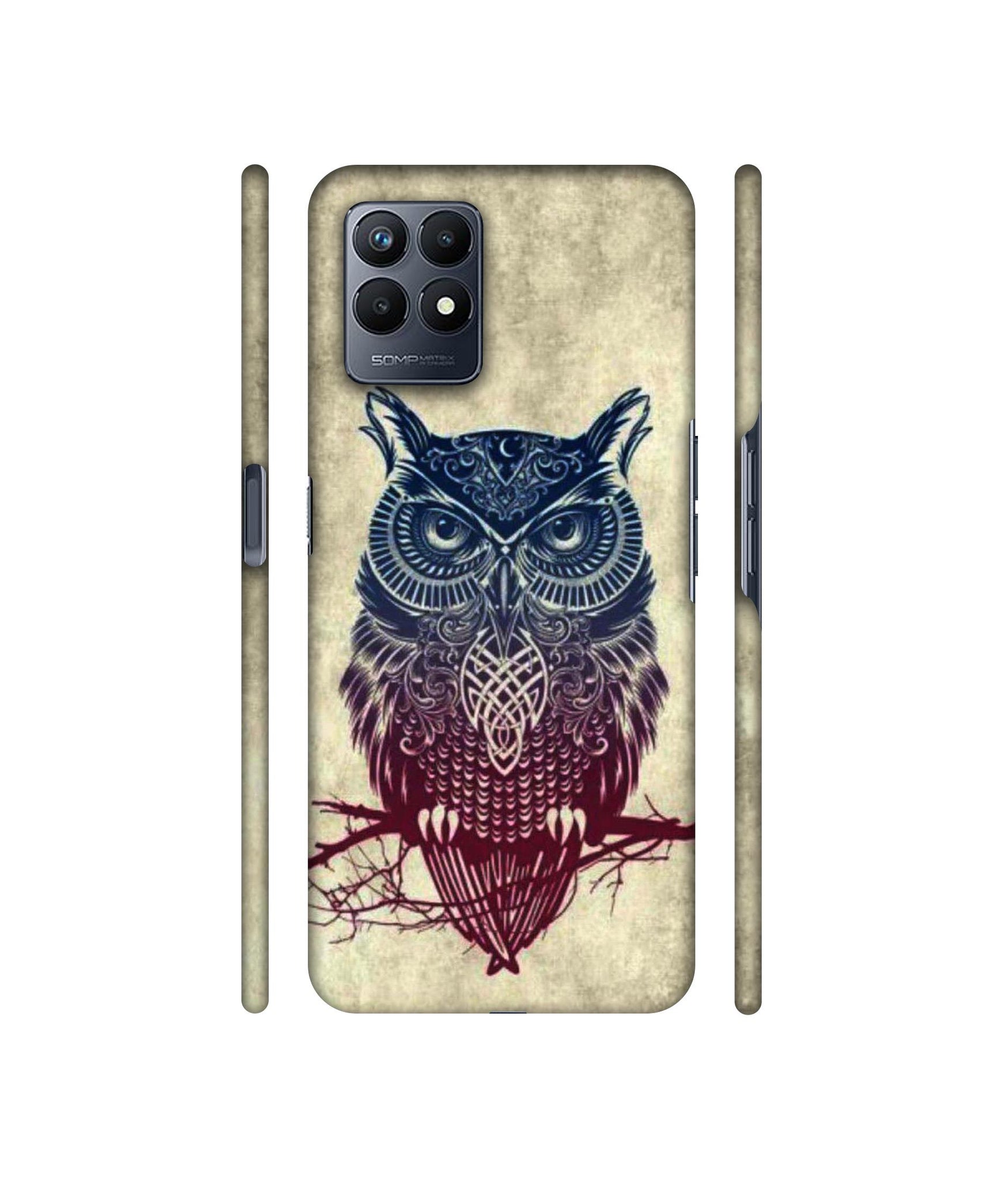 Owl Pattern Designer Hard Back Cover for Realme Narzo 50