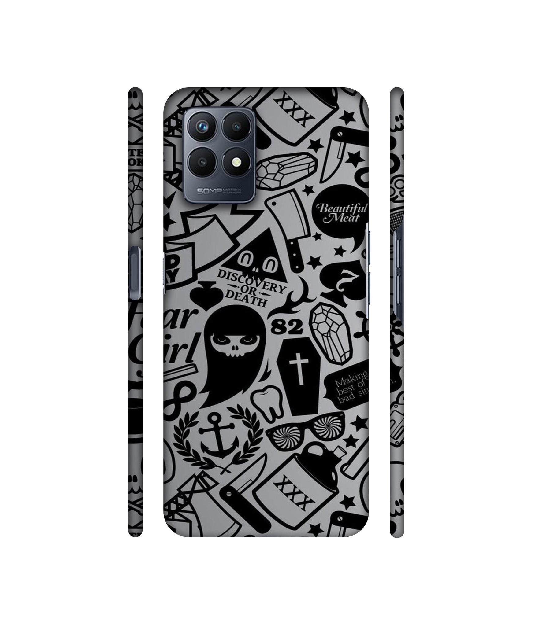 Discover Or Death Designer Hard Back Cover for Realme Narzo 50