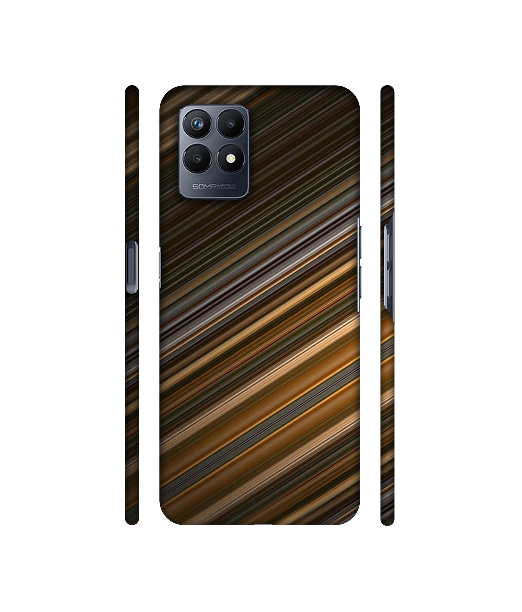 Stripes Designer Hard Back Cover for Realme Narzo 50