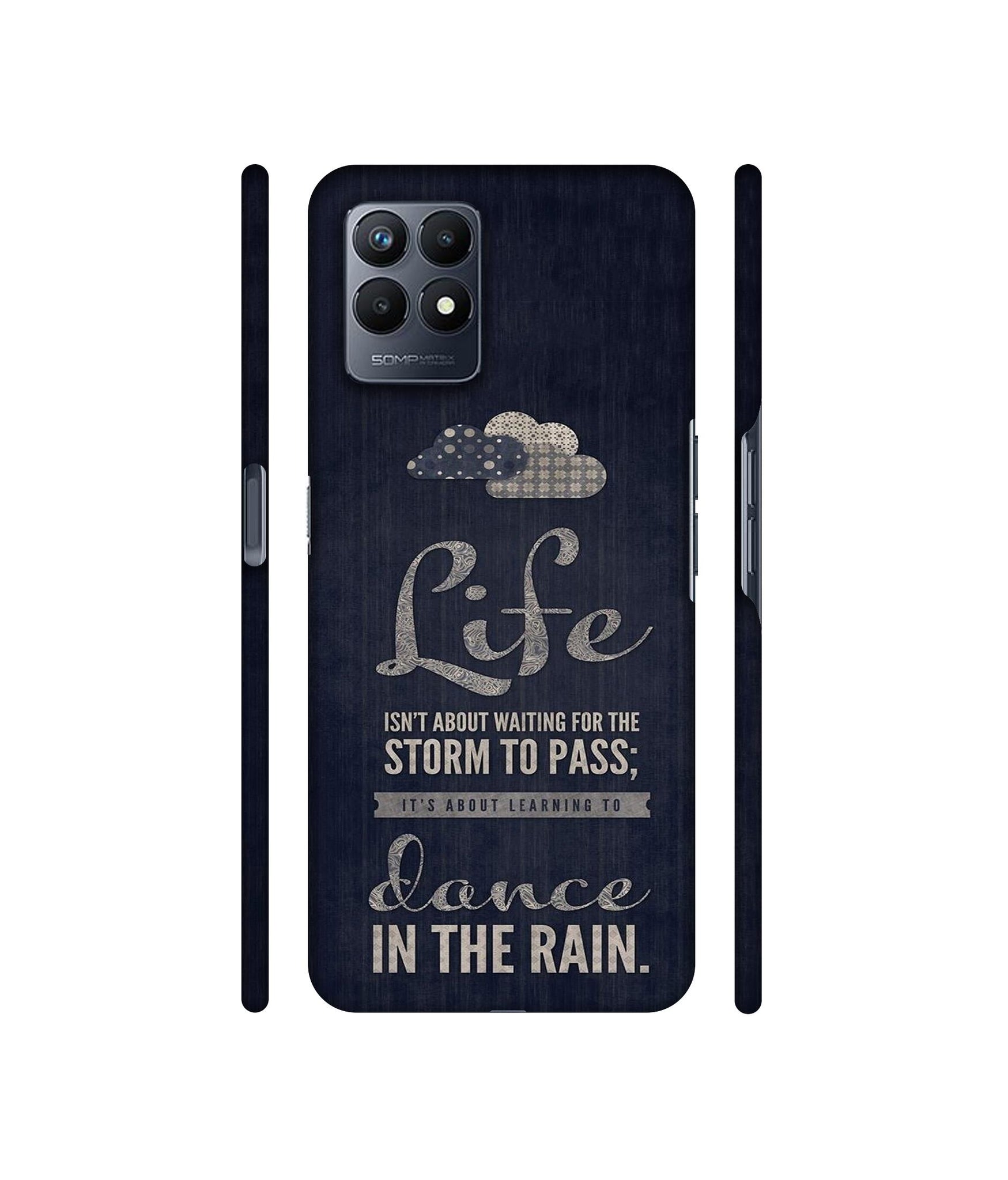 Life in The Rain Designer Hard Back Cover for Realme Narzo 50