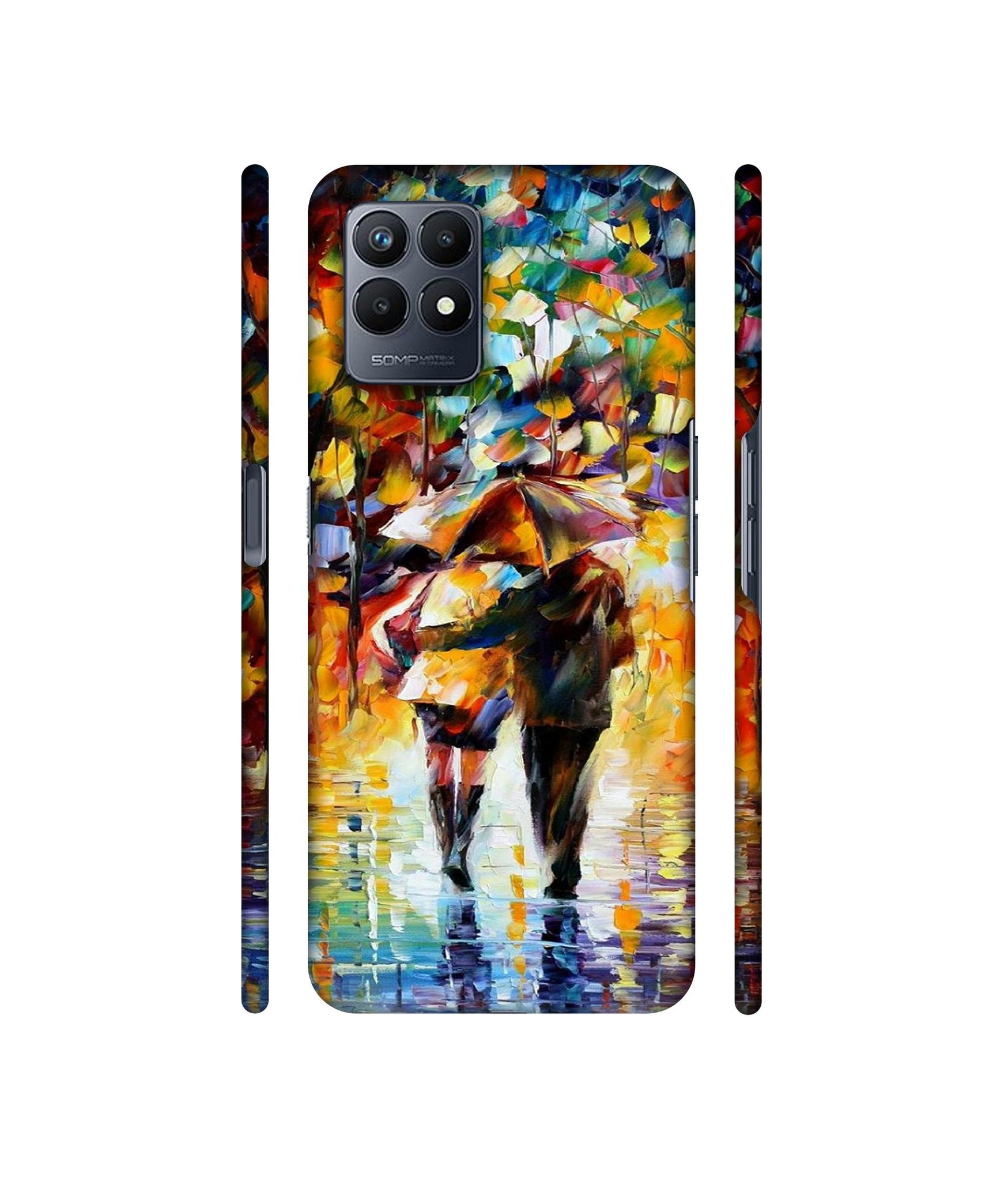Paint Couple Pattern Designer Hard Back Cover for Realme Narzo 50