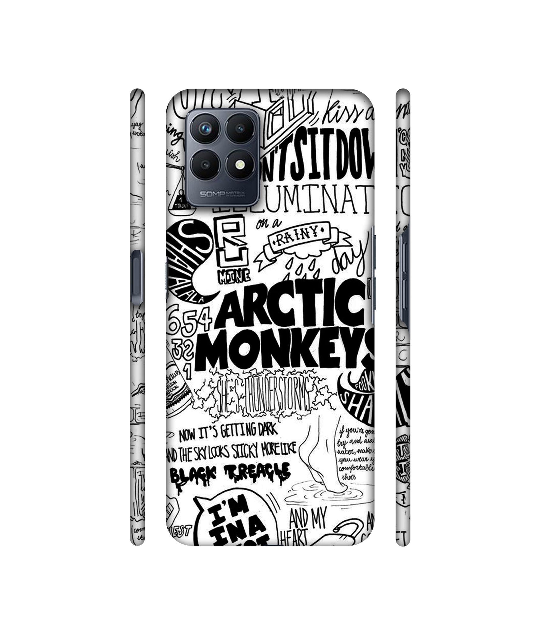 Arctic Monkeys Pattern Designer Hard Back Cover for Realme Narzo 50