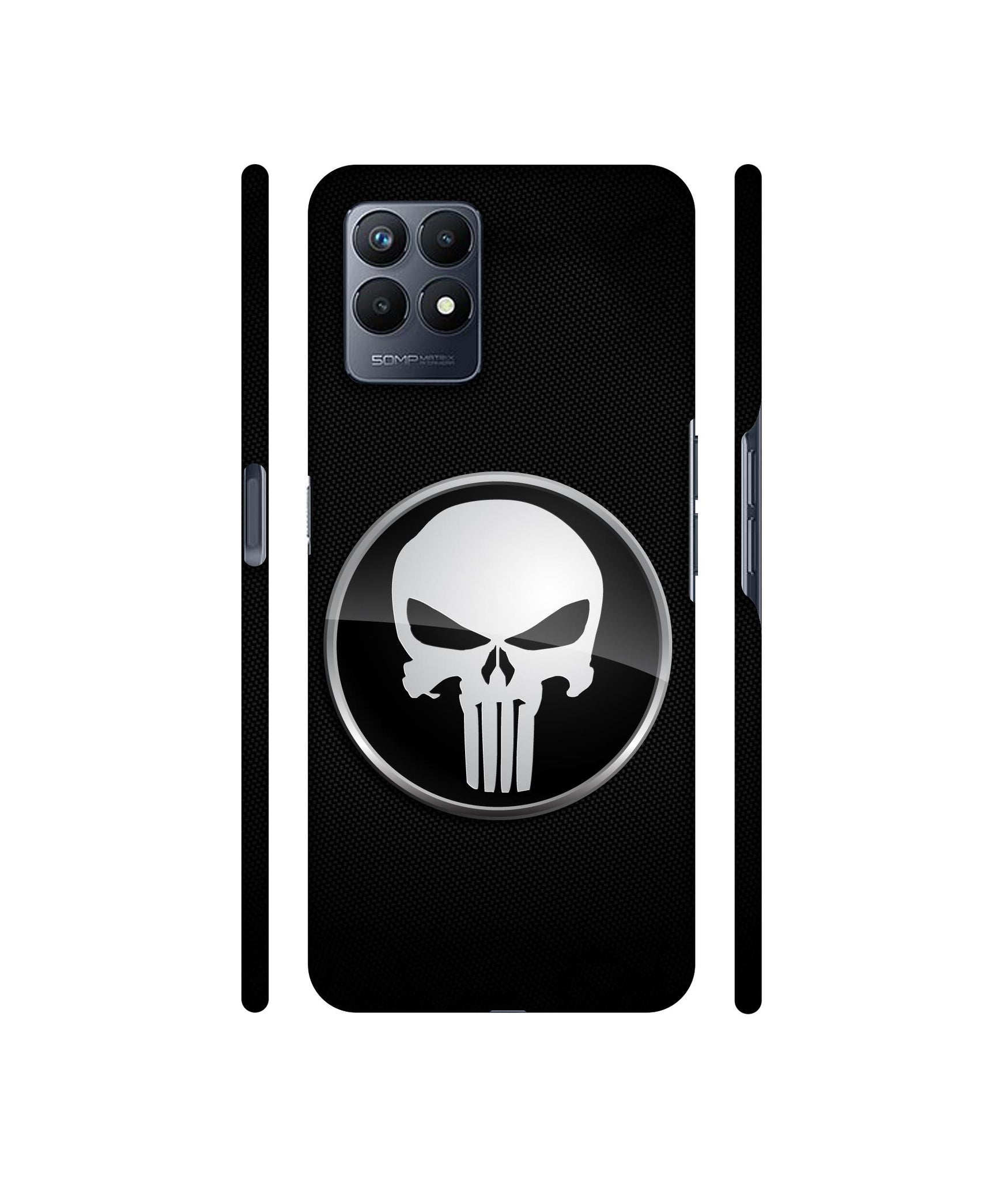Skull Pattern Designer Hard Back Cover for Realme Narzo 50