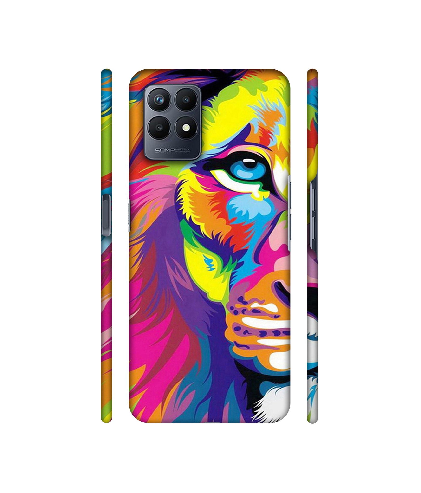 Lion Designer Hard Back Cover for Realme Narzo 50