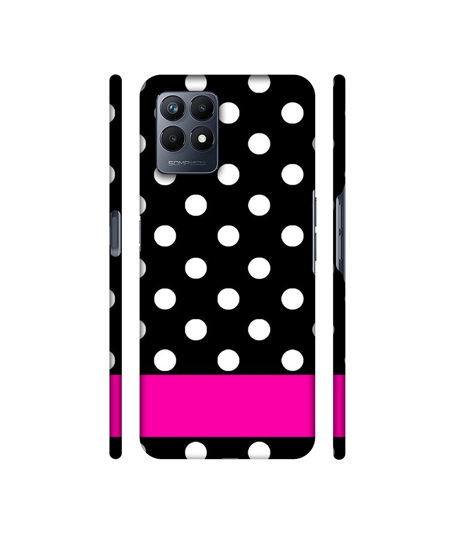 White Dots Pattern Designer Hard Back Cover for Realme Narzo 50