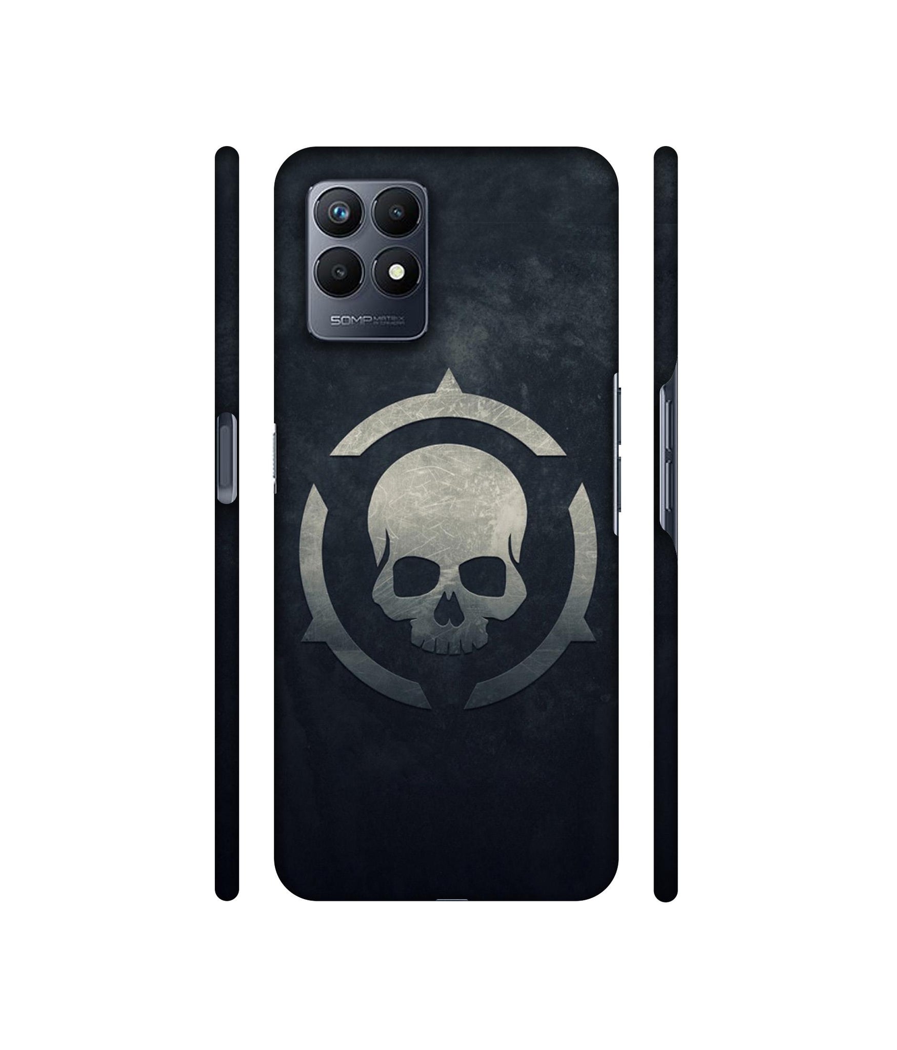 Skull Pattern Print Designer Hard Back Cover for Realme Narzo 50