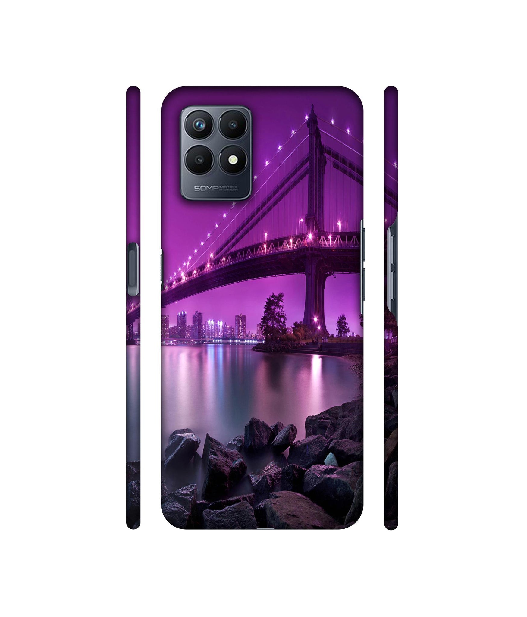 Manhattan Bridge Designer Hard Back Cover for Realme Narzo 50