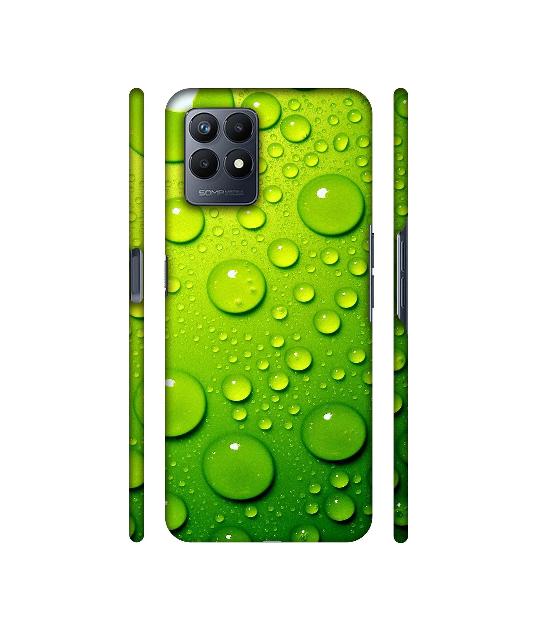 Green Bubbles Designer Hard Back Cover for Realme Narzo 50