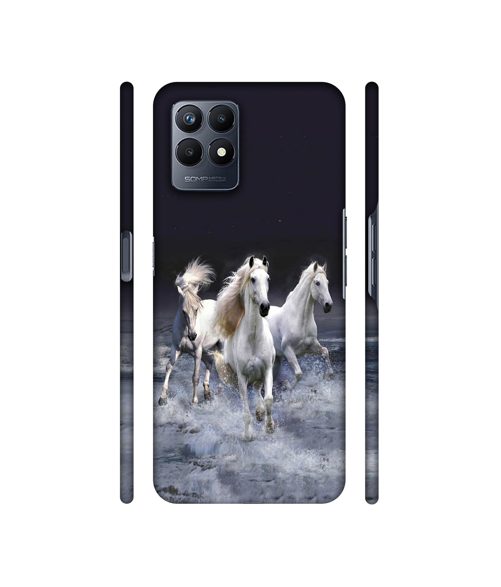 Mystic Horse Designer Hard Back Cover for Realme Narzo 50