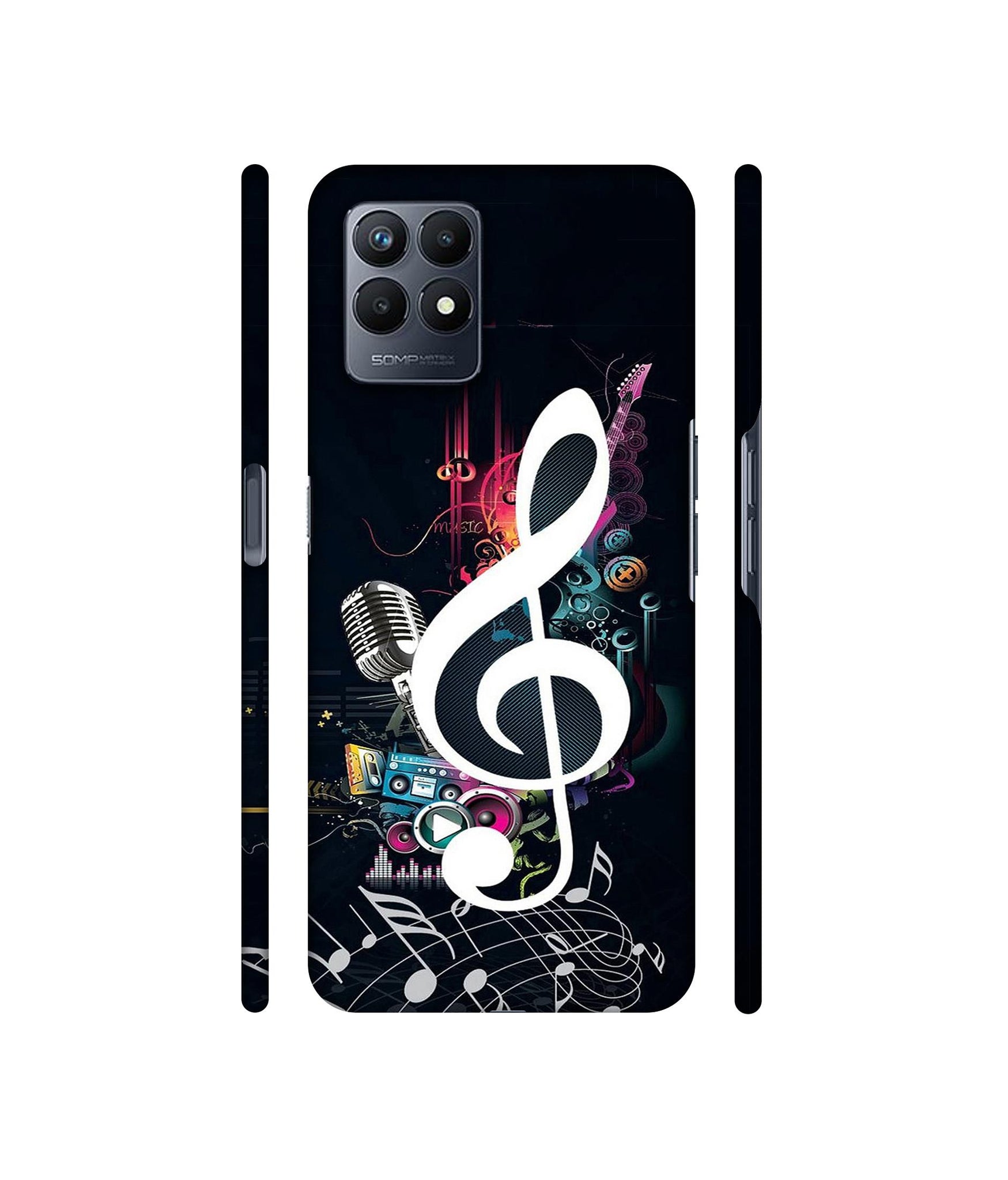 Mike and Music Designer Hard Back Cover for Realme Narzo 50