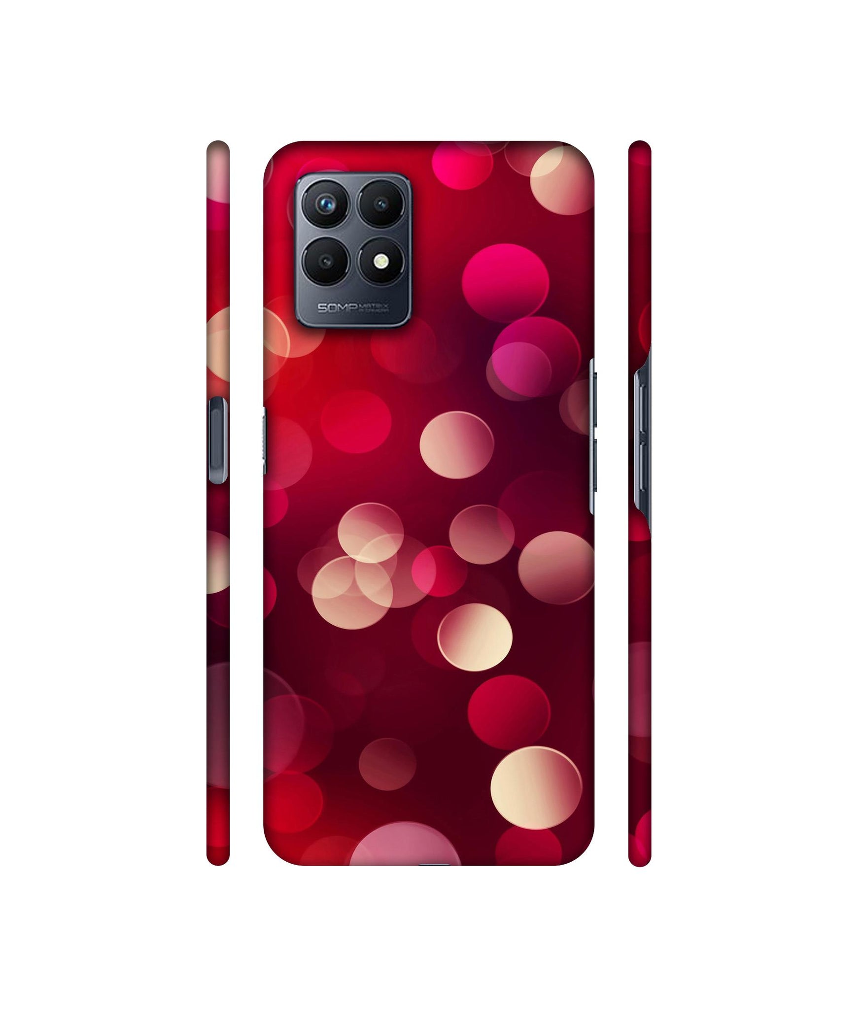 3D Circles Designer Hard Back Cover for Realme Narzo 50
