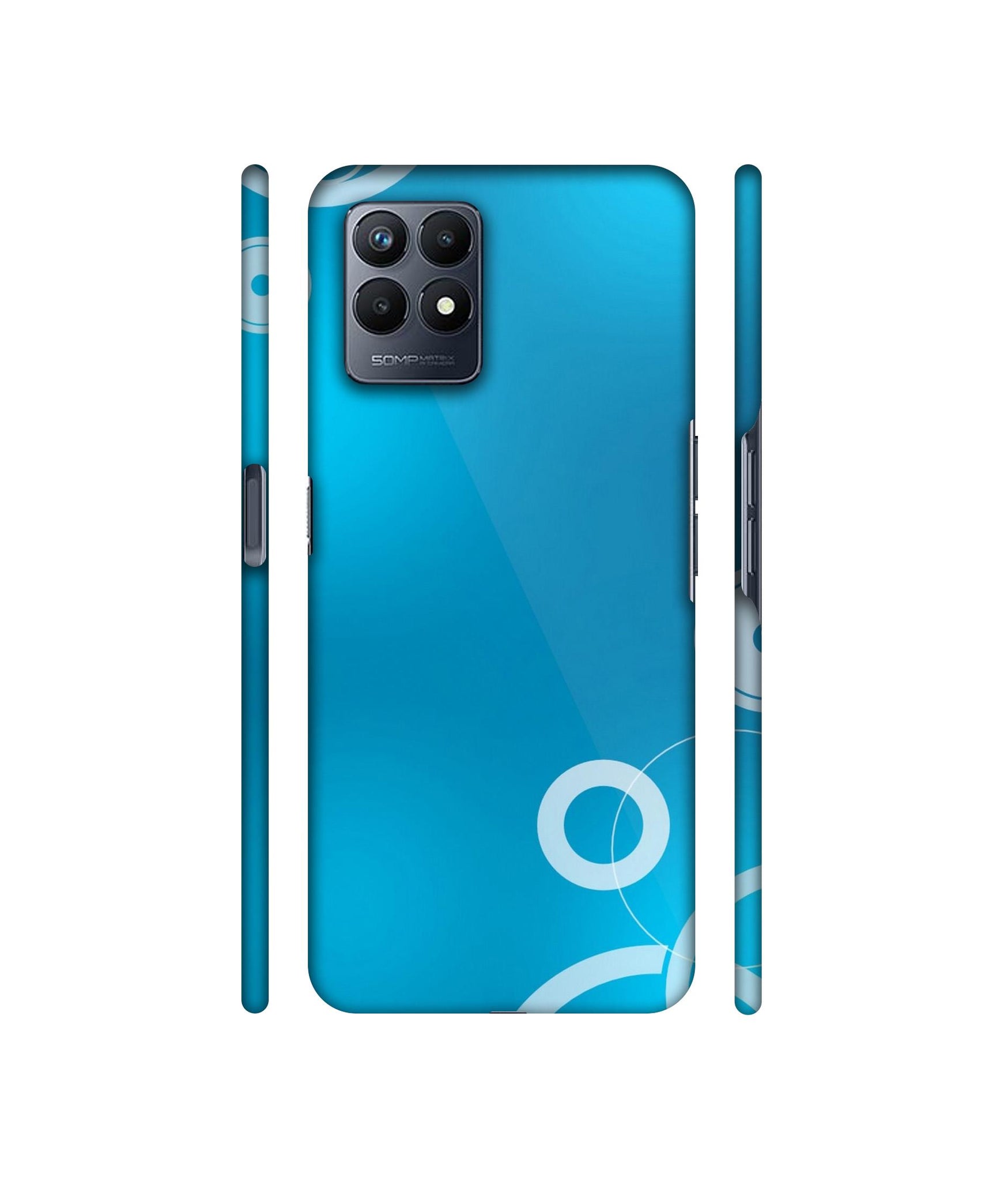 Circle Background Designer Hard Back Cover for Realme Narzo 50