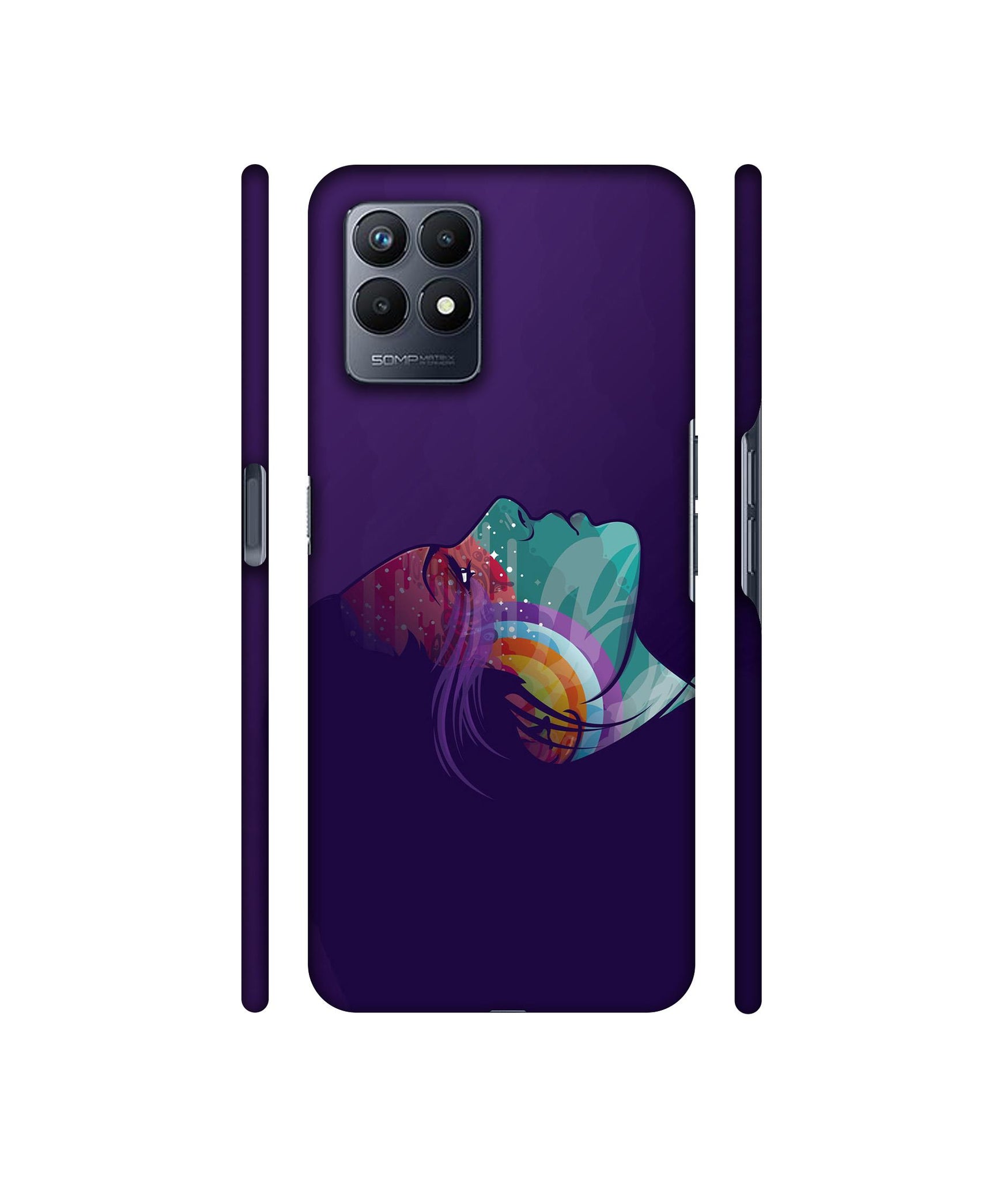 Vector Girl Designer Hard Back Cover for Realme Narzo 50