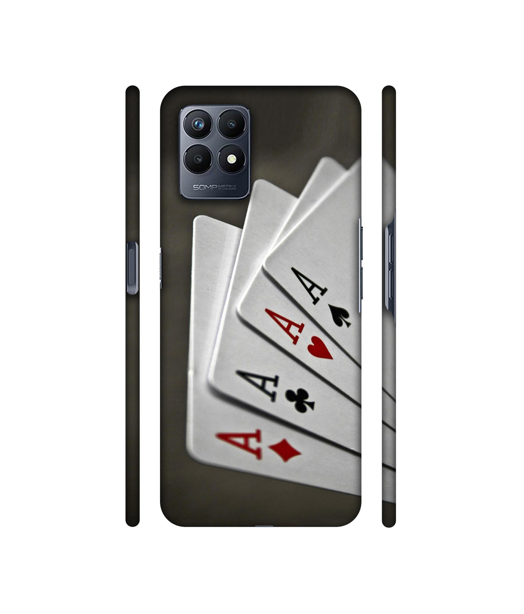 Ace Cards Designer Hard Back Cover for Realme Narzo 50