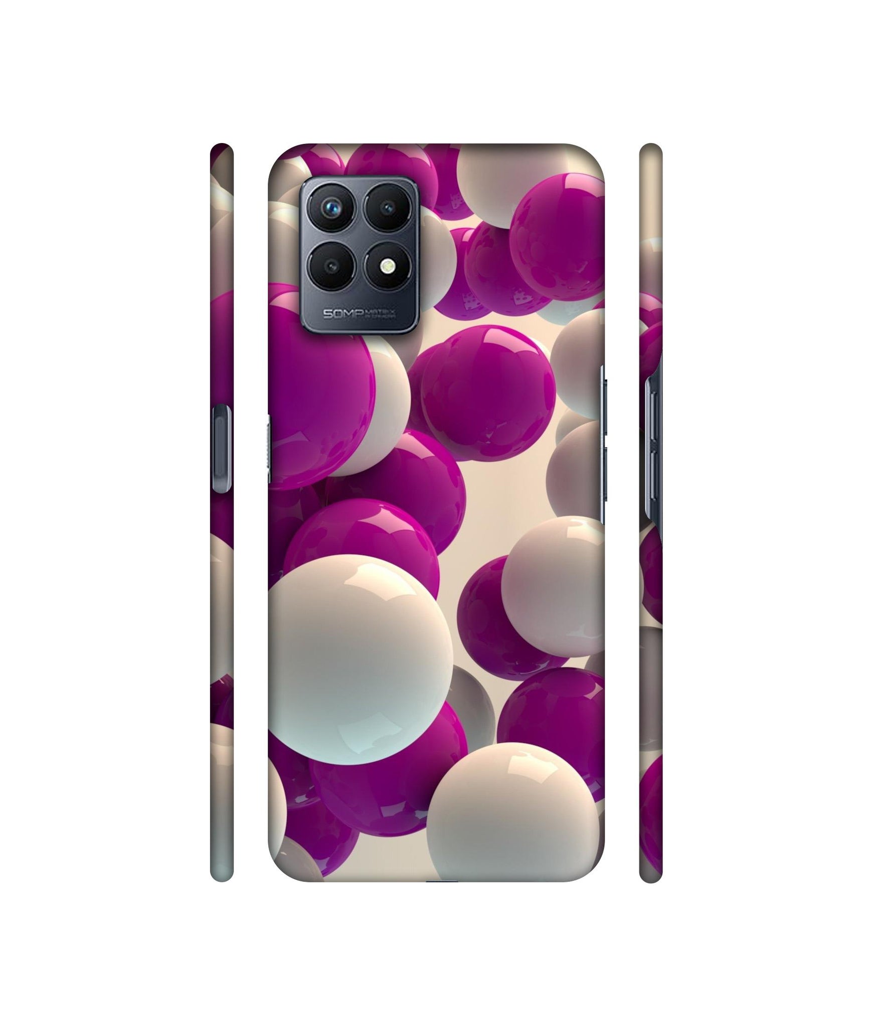 3D Balloons Designer Hard Back Cover for Realme Narzo 50